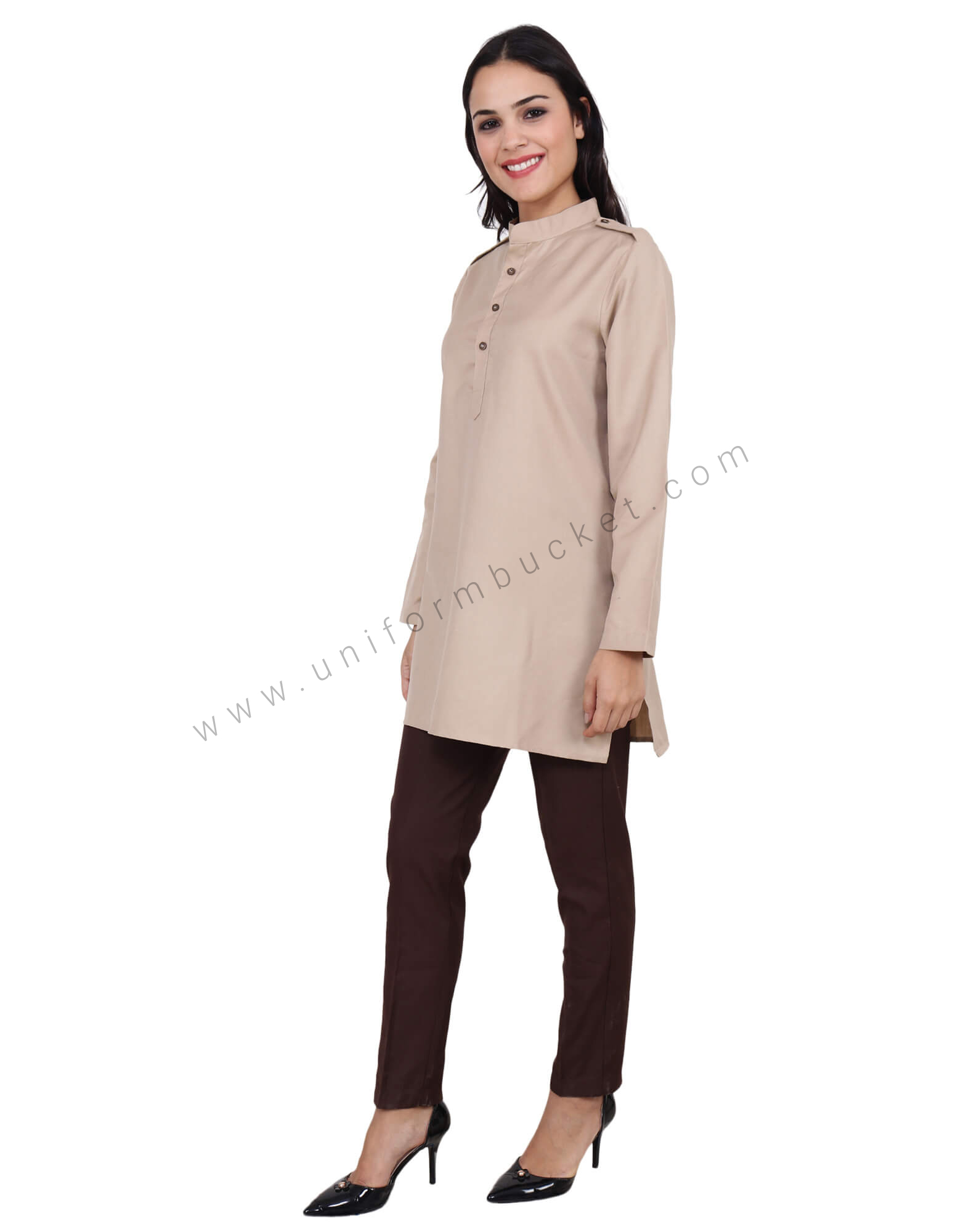 Beige Security Guard kurta For Female