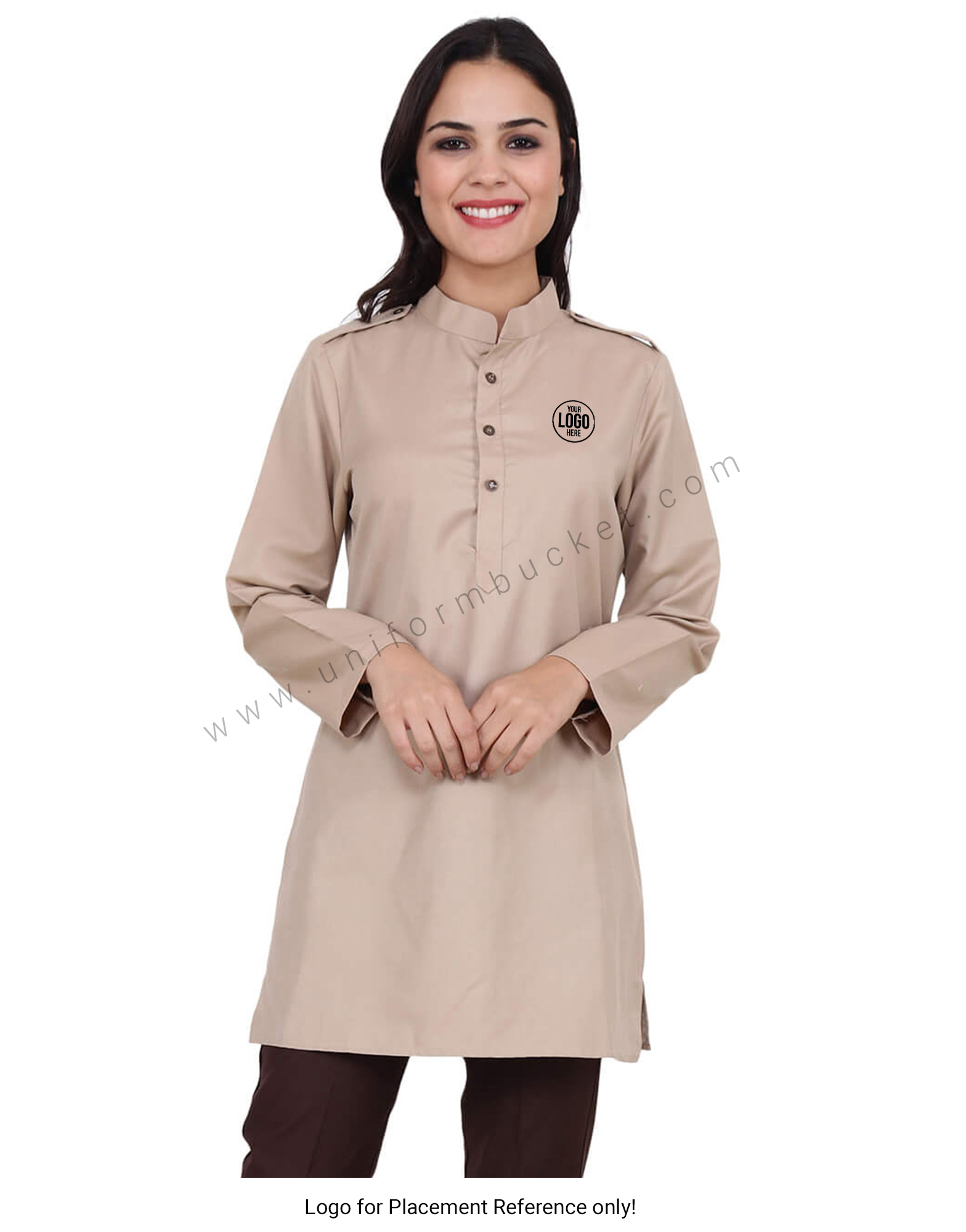 Beige Security Guard kurta For Female