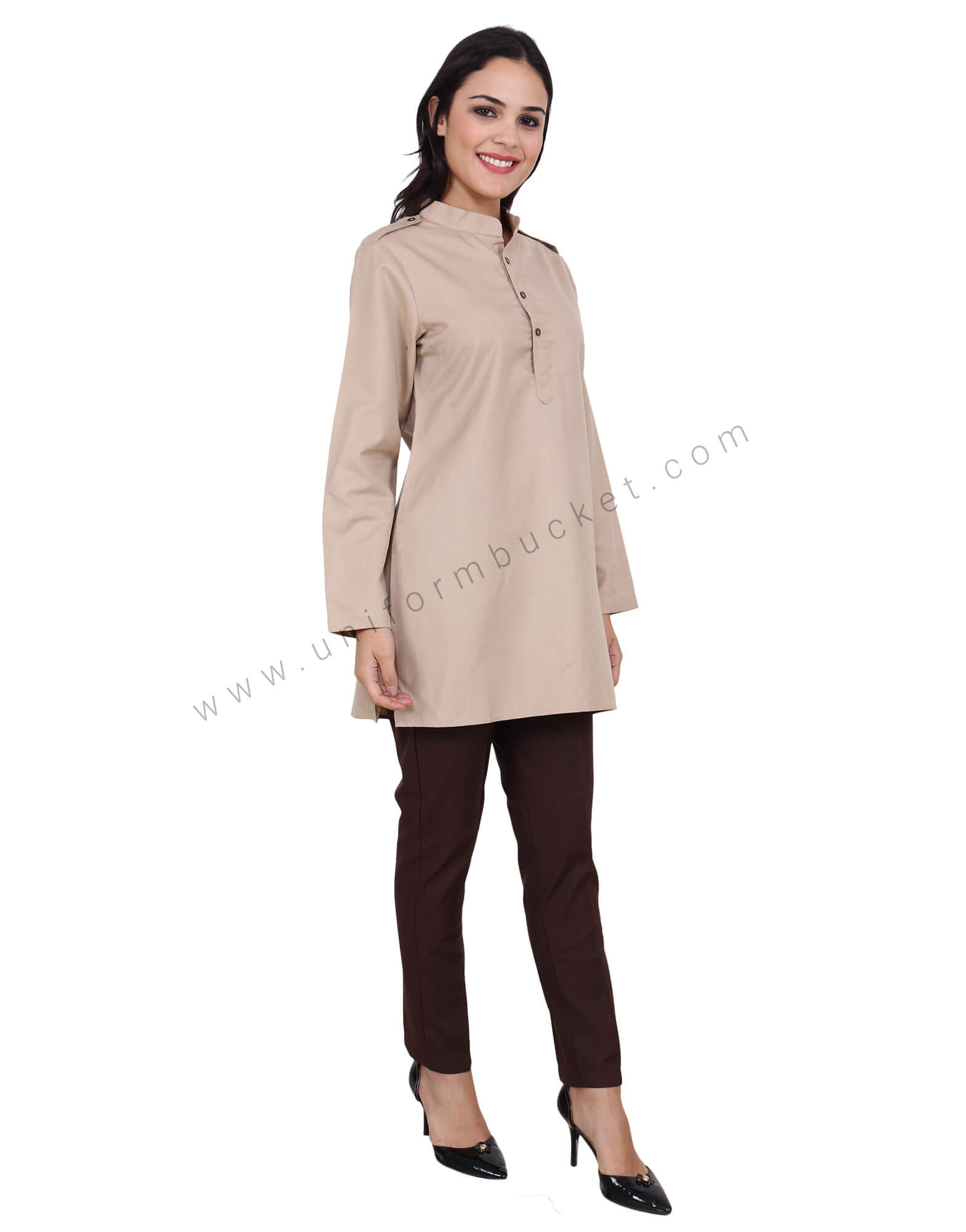 Beige Security Guard kurta For Female