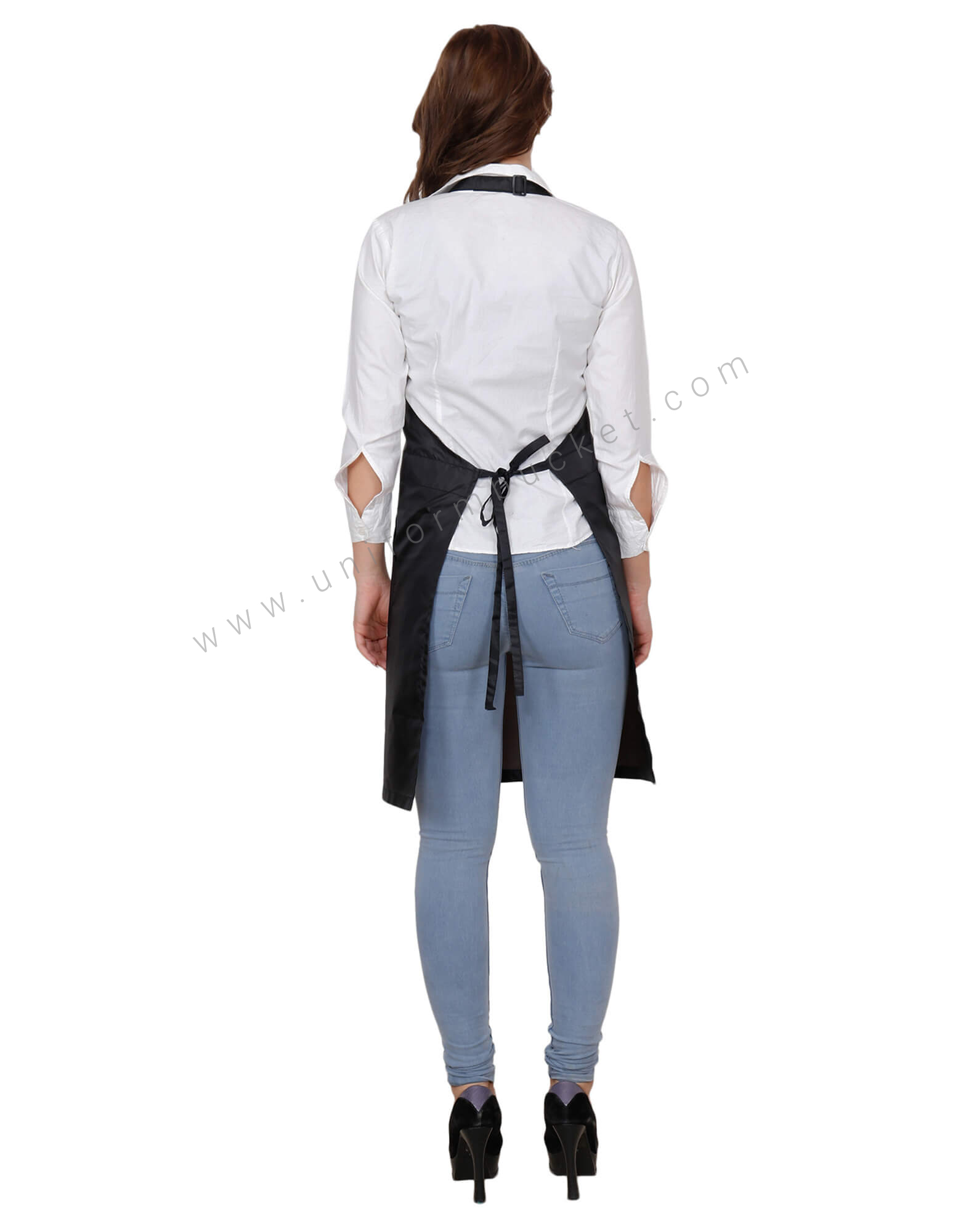 Black Bib Apron With Multi Utility Loops