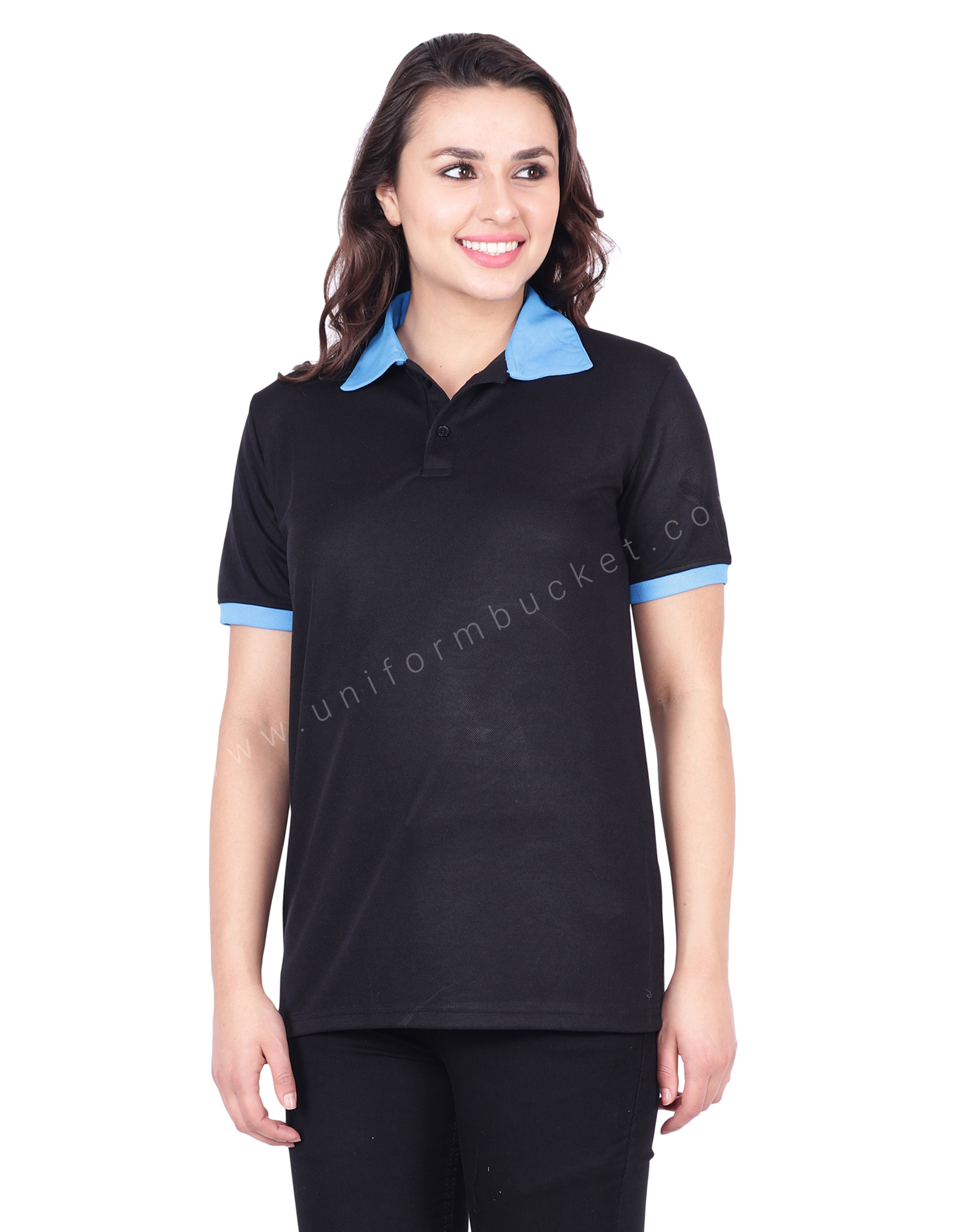 Black & Blue  Polo T-Shirt