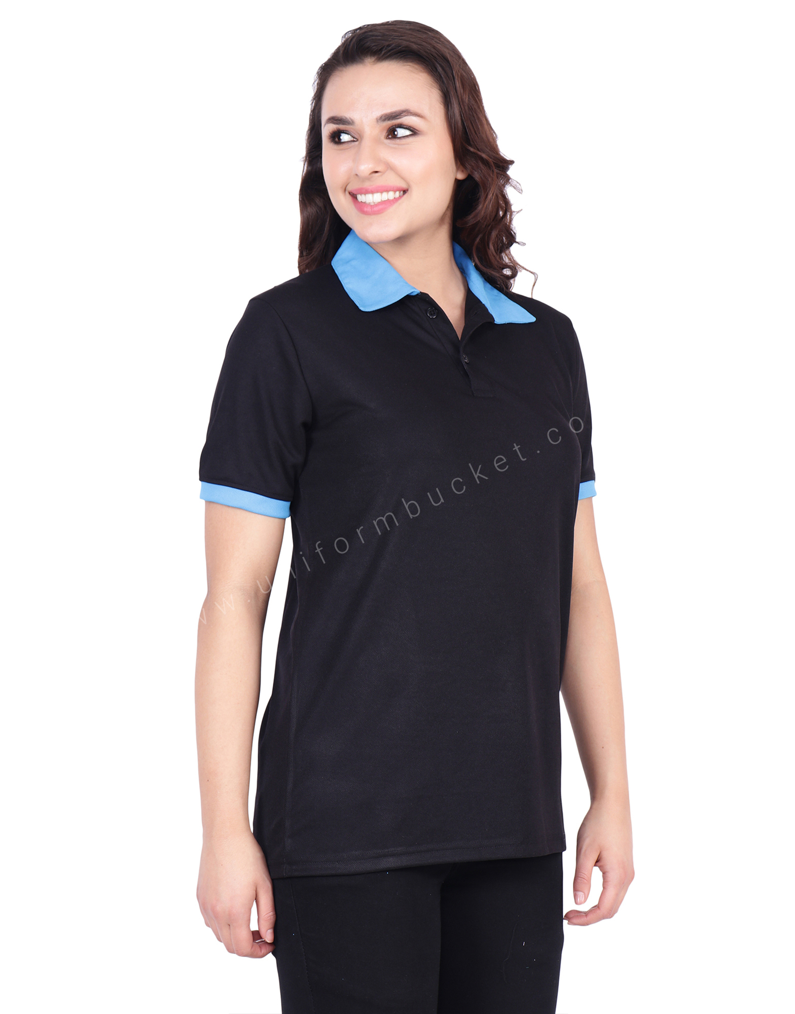Black & Blue  Polo T-Shirt