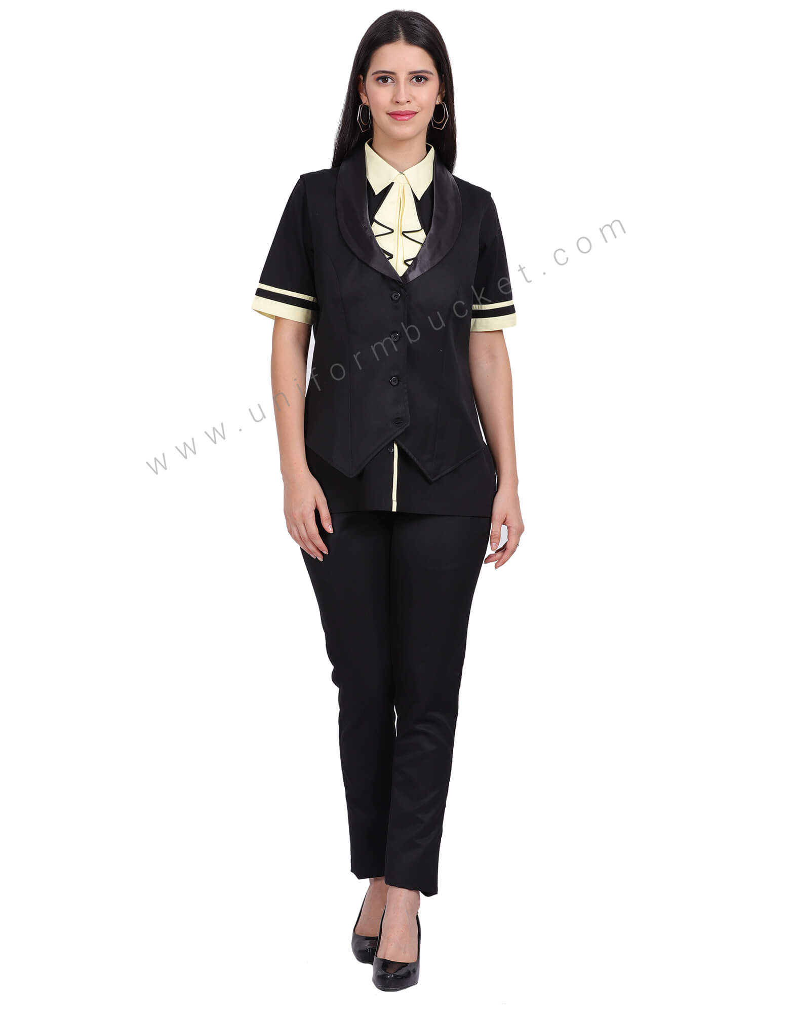 Black Female Designer vest coat in Black Online @ Best Prices in India ...