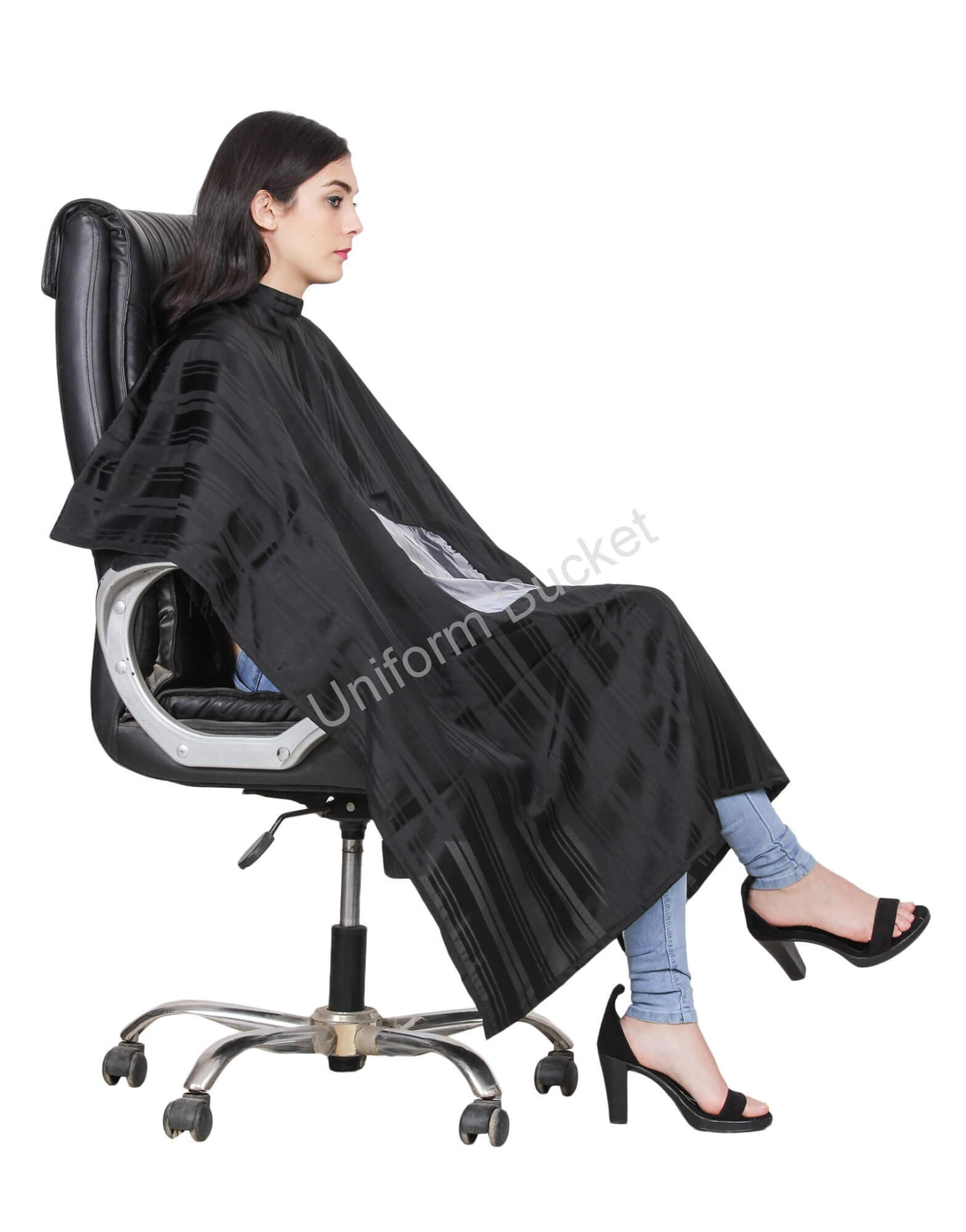 Stripe Pattern Black Cutting Sheet With Open Window