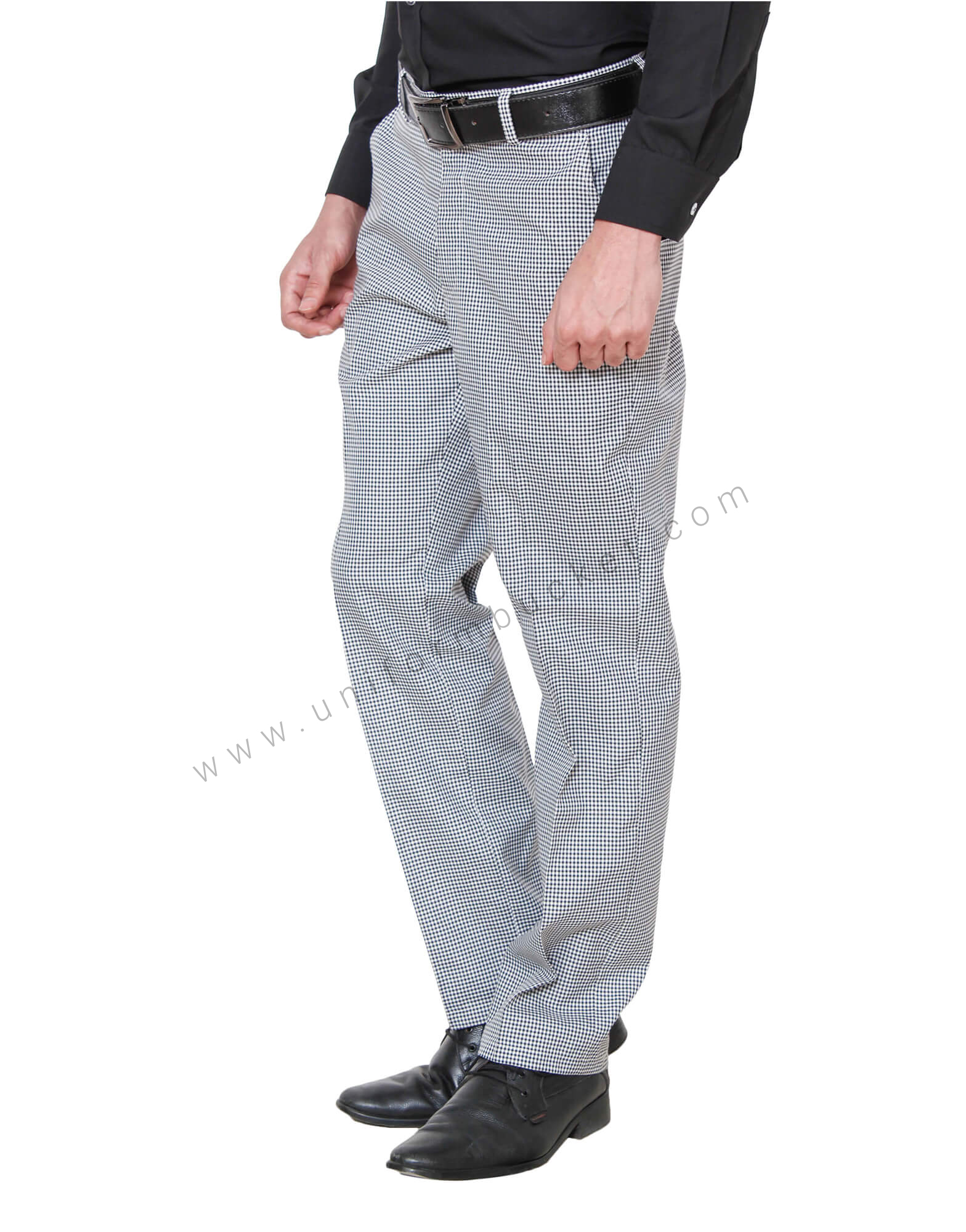 Black & White Shepherd Check Trouser