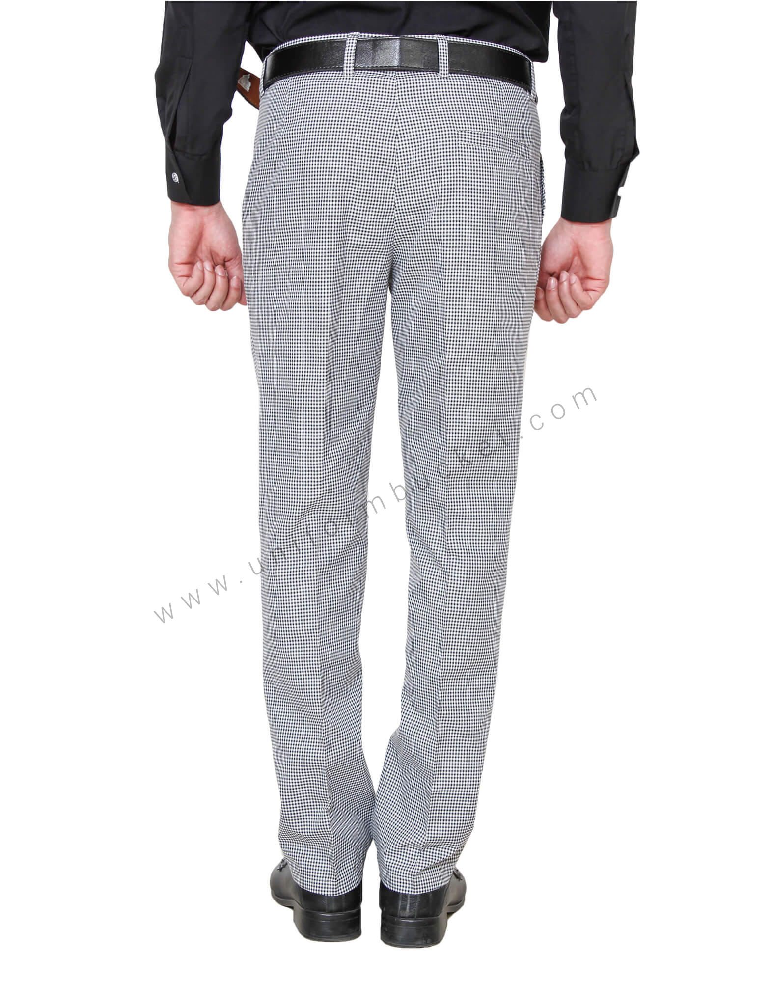 Black & White Shepherd Check Trouser