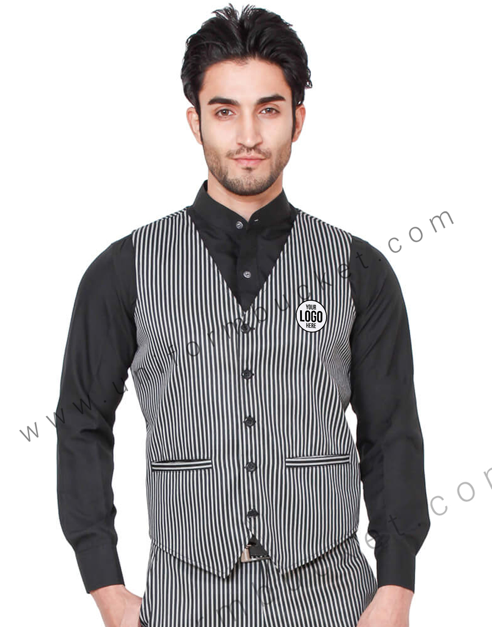 Zebra Pattern Formal Vest