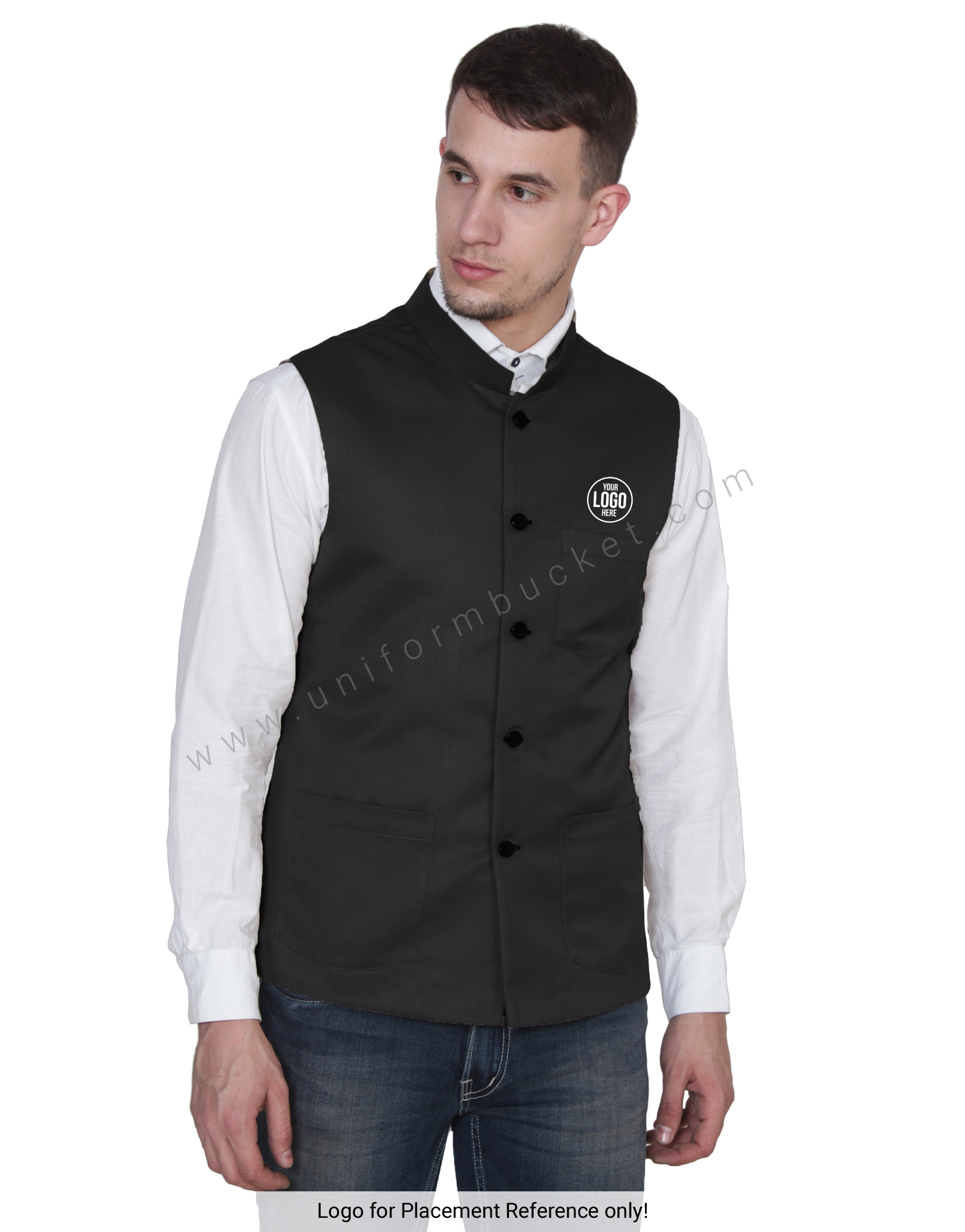 Black Nehru Jacket For Men