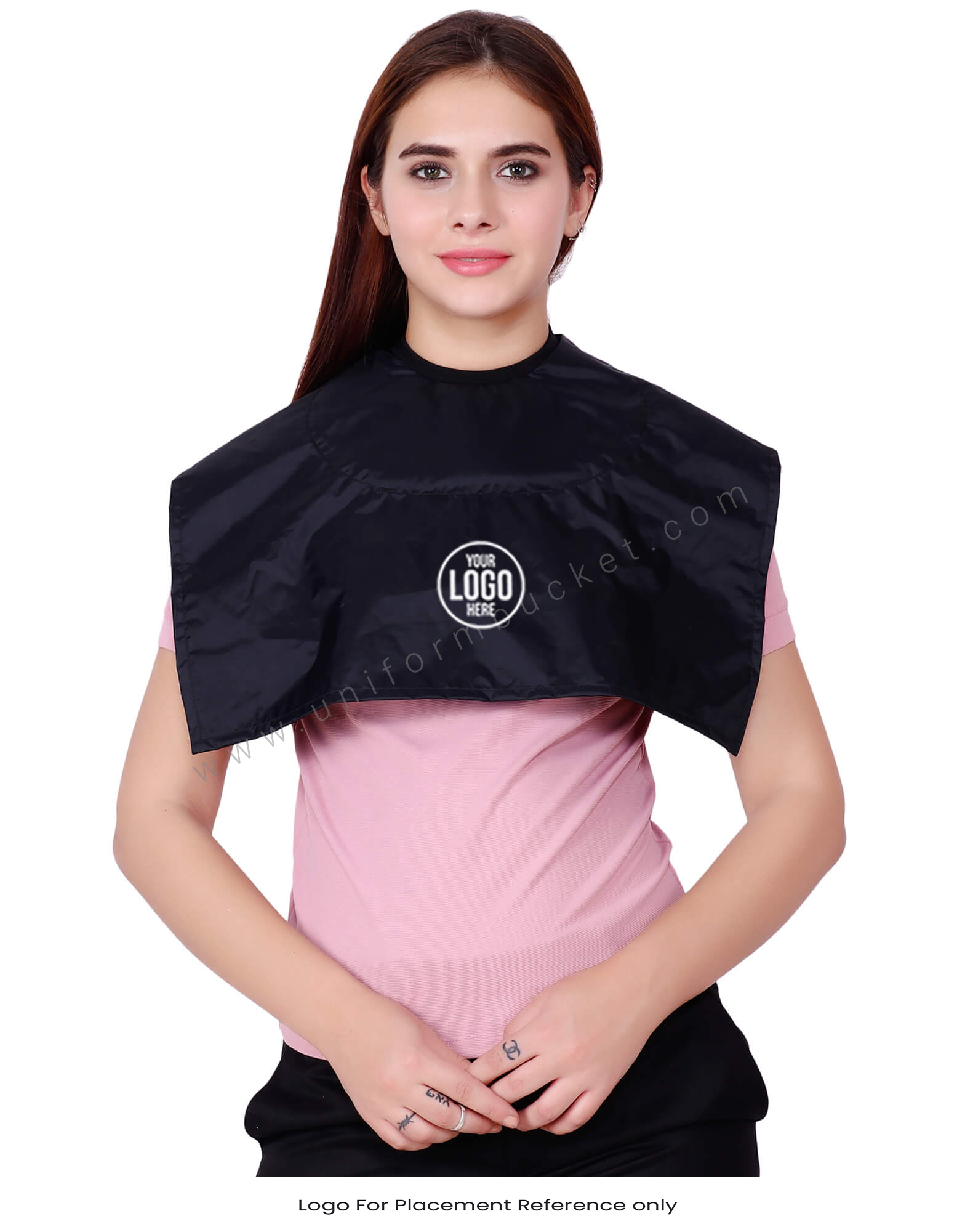Rubberised Fabric Black Short Cape