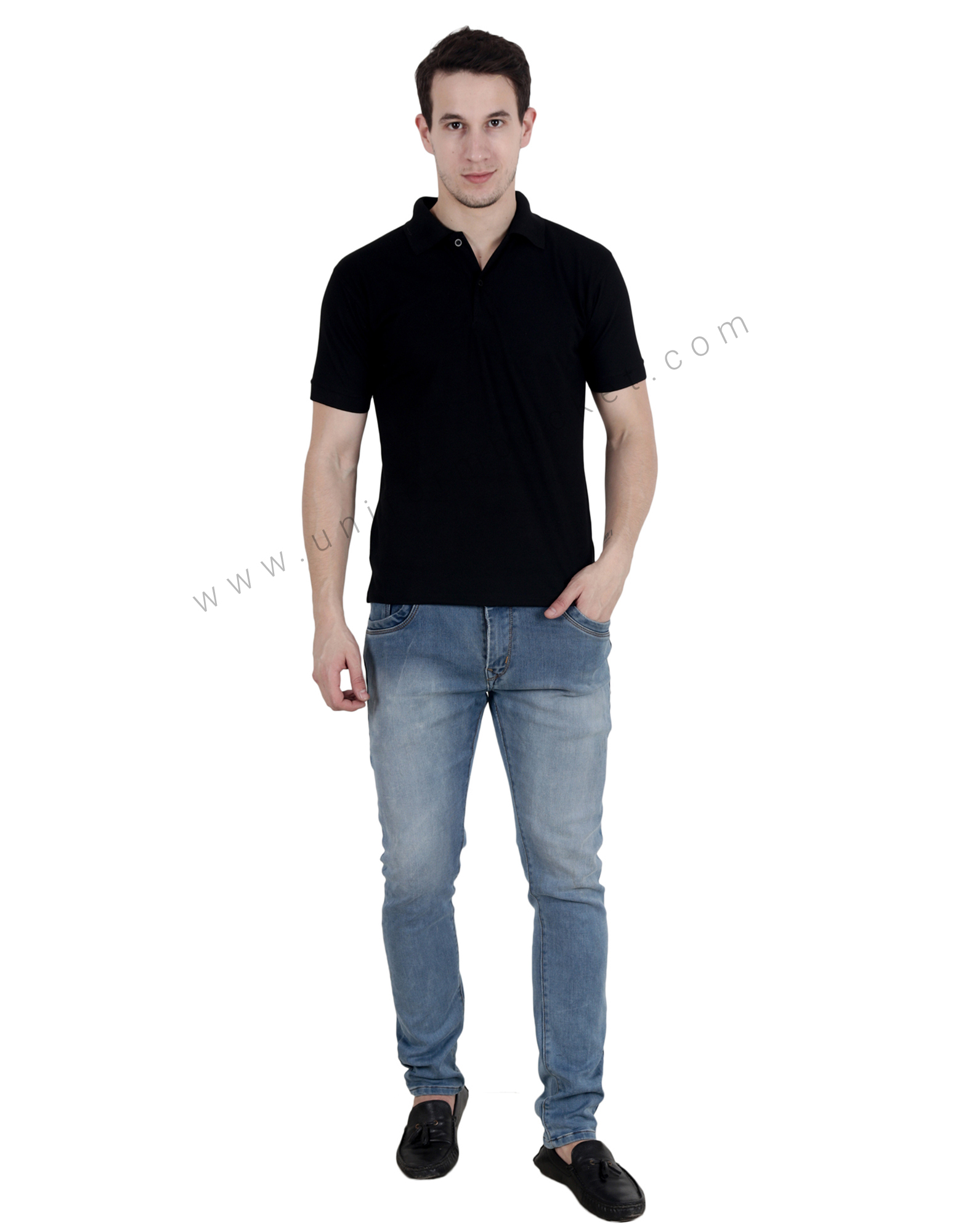 Black Uniform Polo T- Shirt