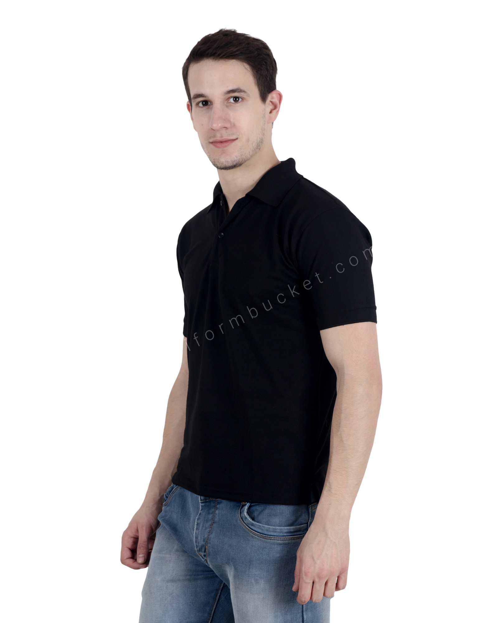 Black Uniform Polo T- Shirt