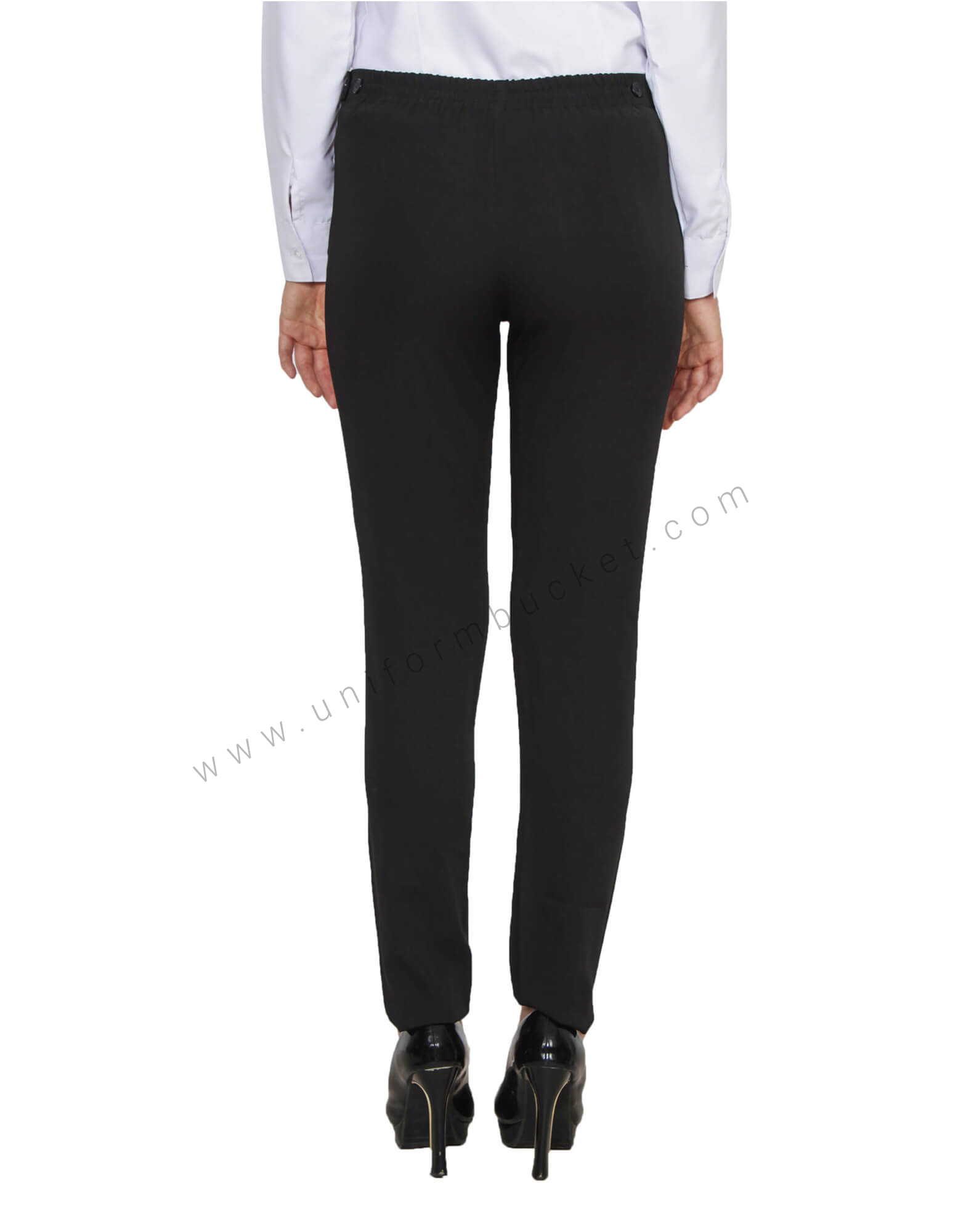Black Formal Trouser With Adjuster Buttons
