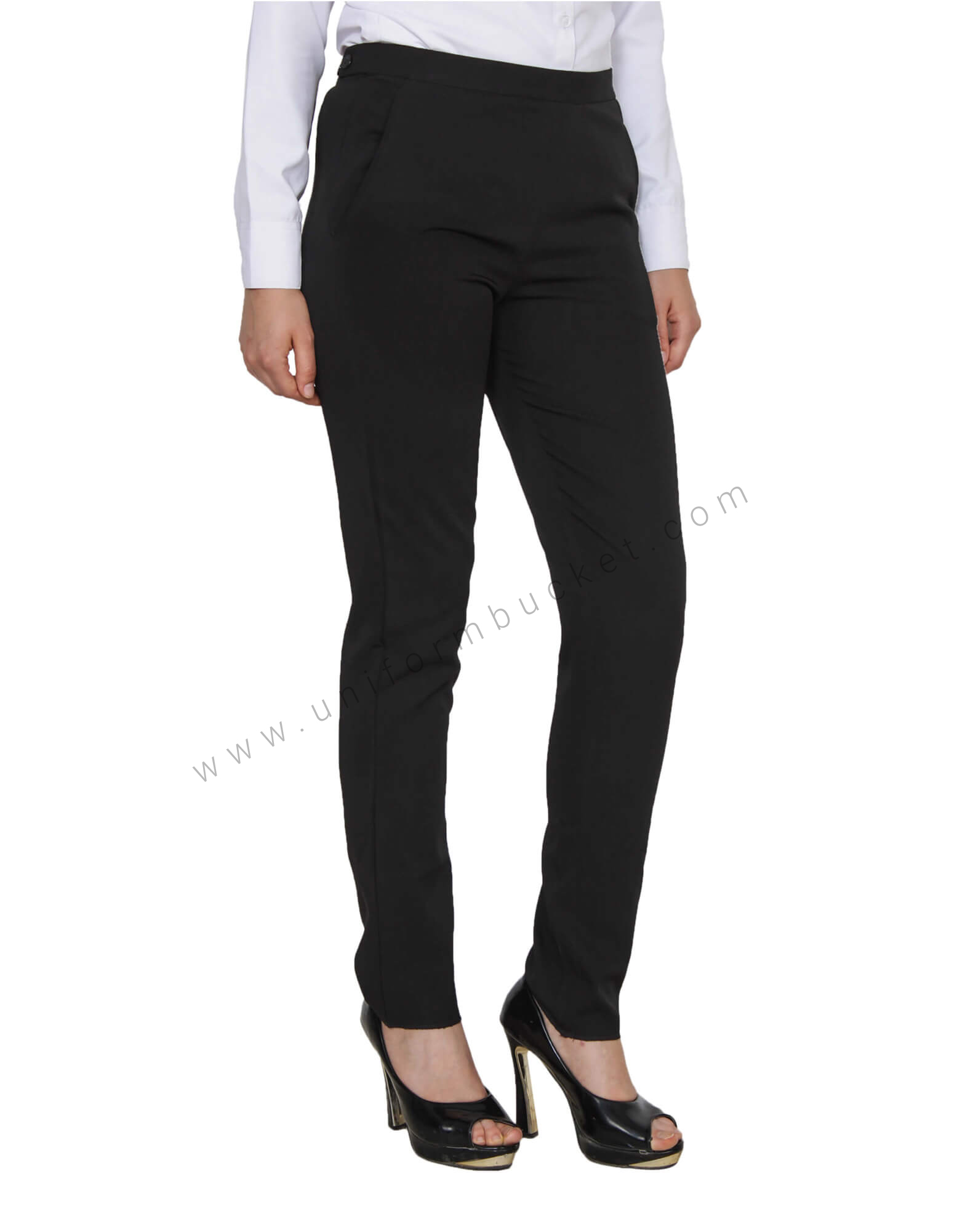 Buy Black High Waist Formal Pants Online  Fablestreet