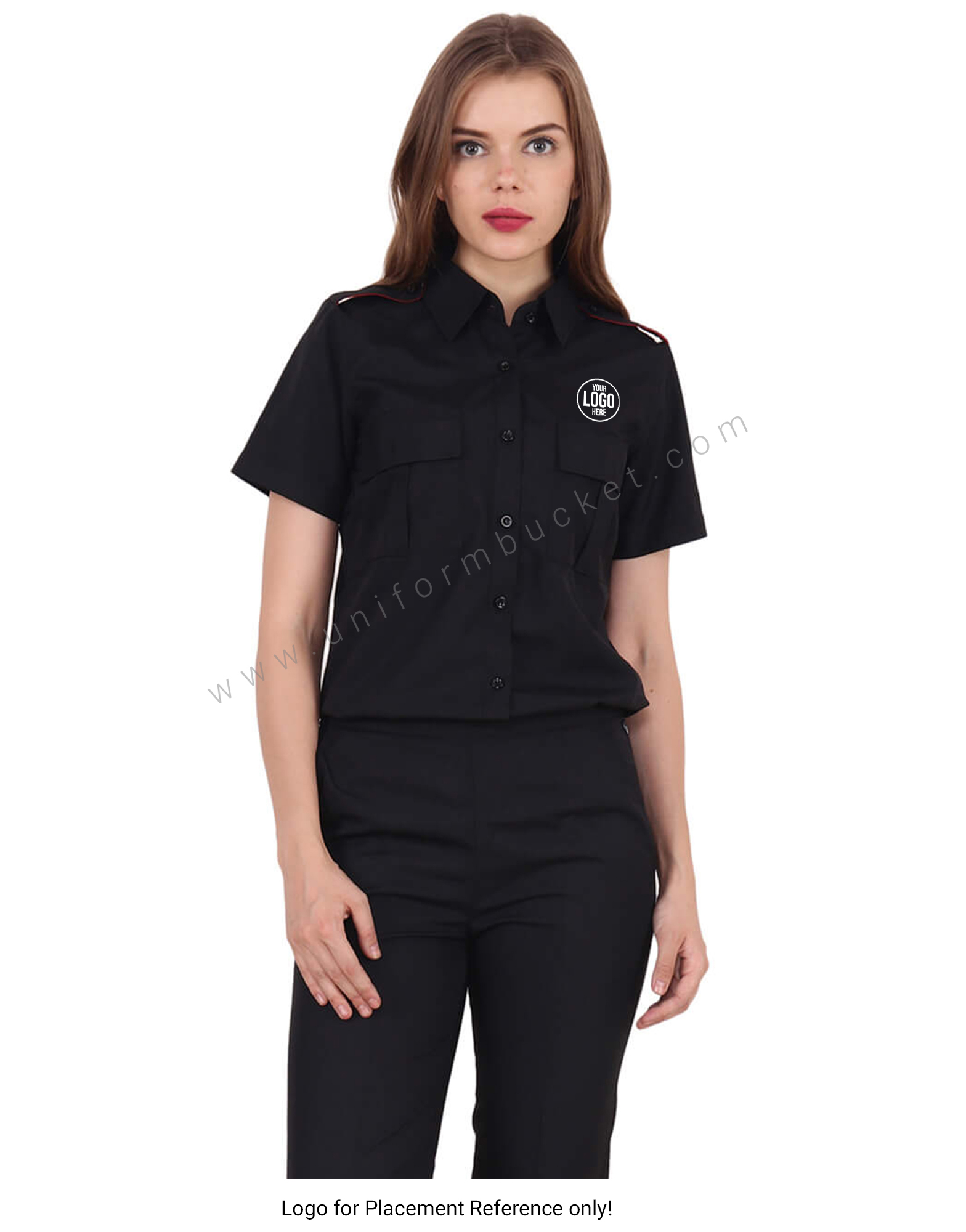 Black Security Guard Shirt For Female