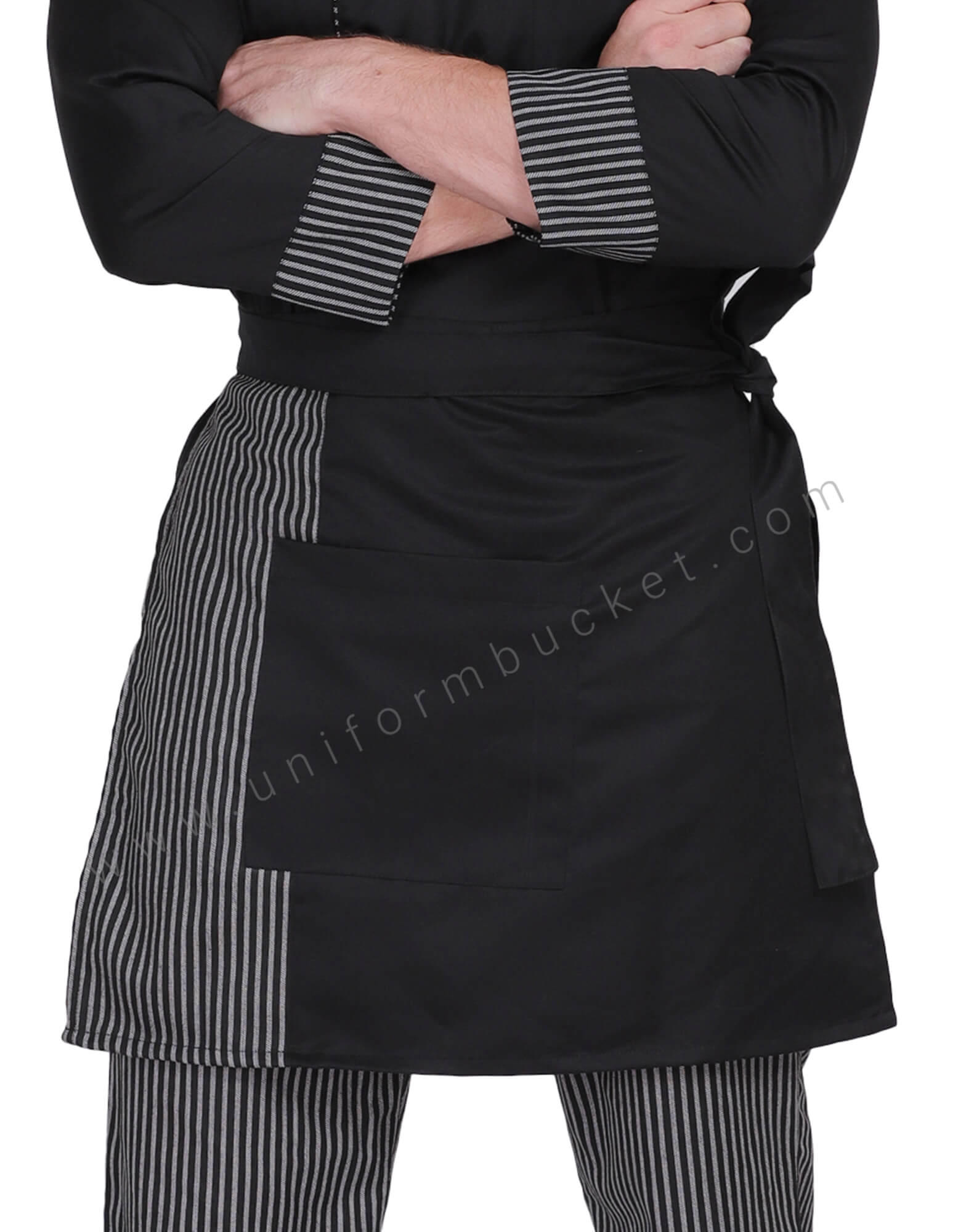 Black Zebra stripes bistro Apron