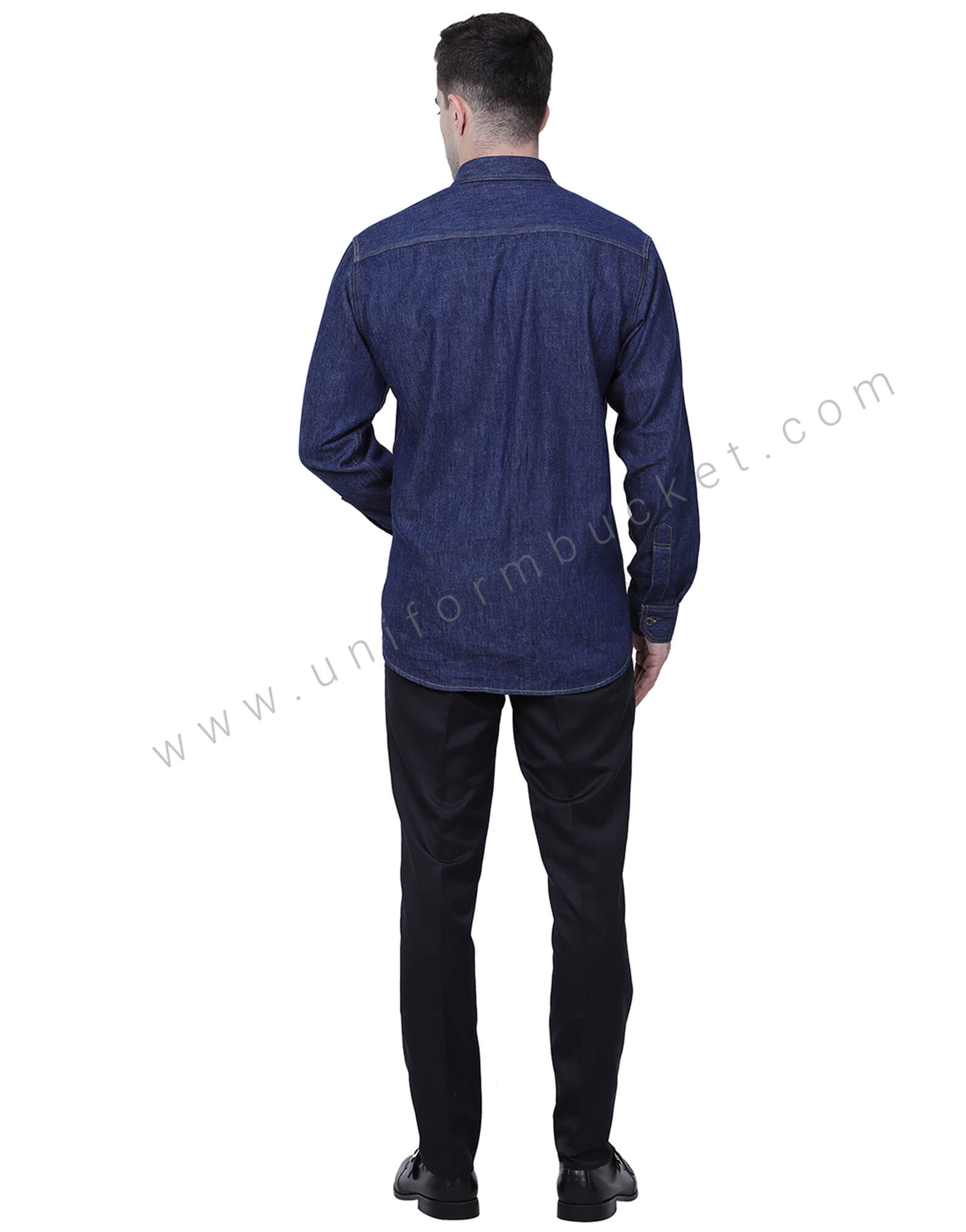 Dark Blue Denim Shirt