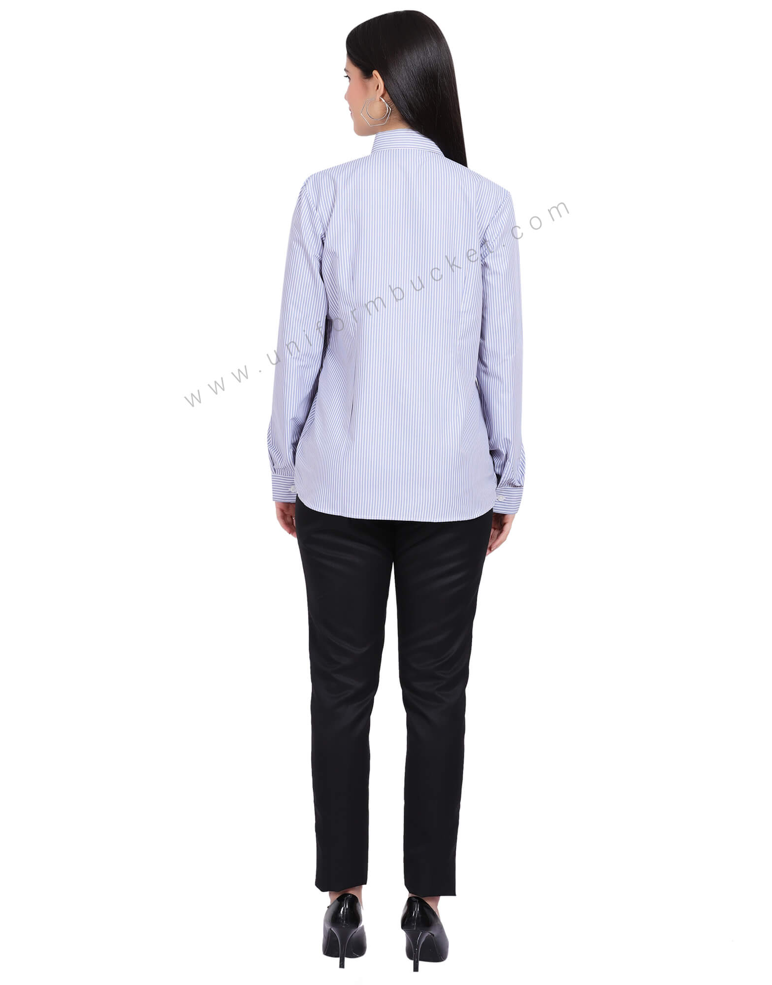 BLUE LINING  FEMALE SHIRT WITH DESIGNER PLACKET