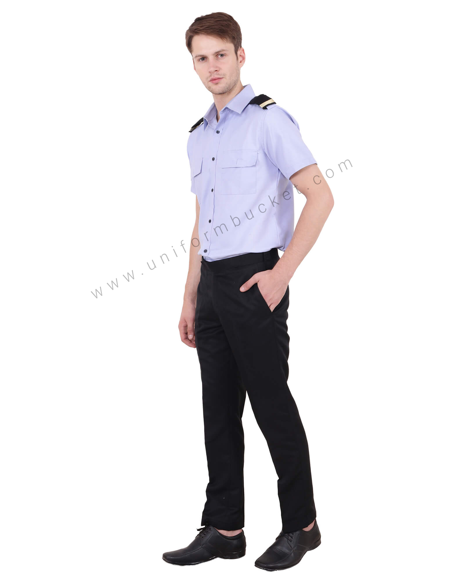 Blue Security Guard Shirt For Men