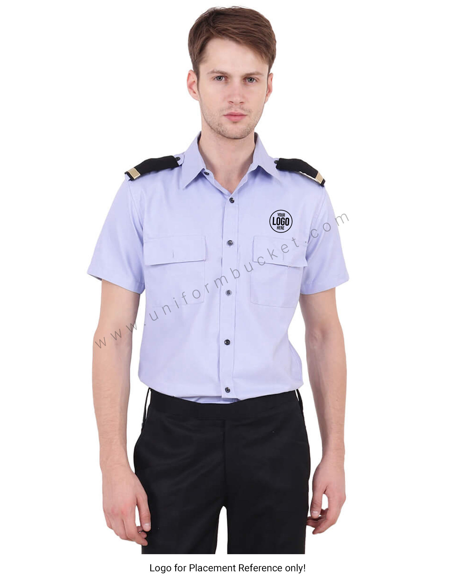 Blue Security Guard Shirt For Men