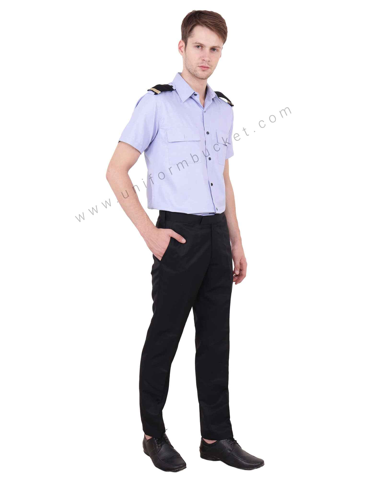 Blue Security Guard Shirt For Men