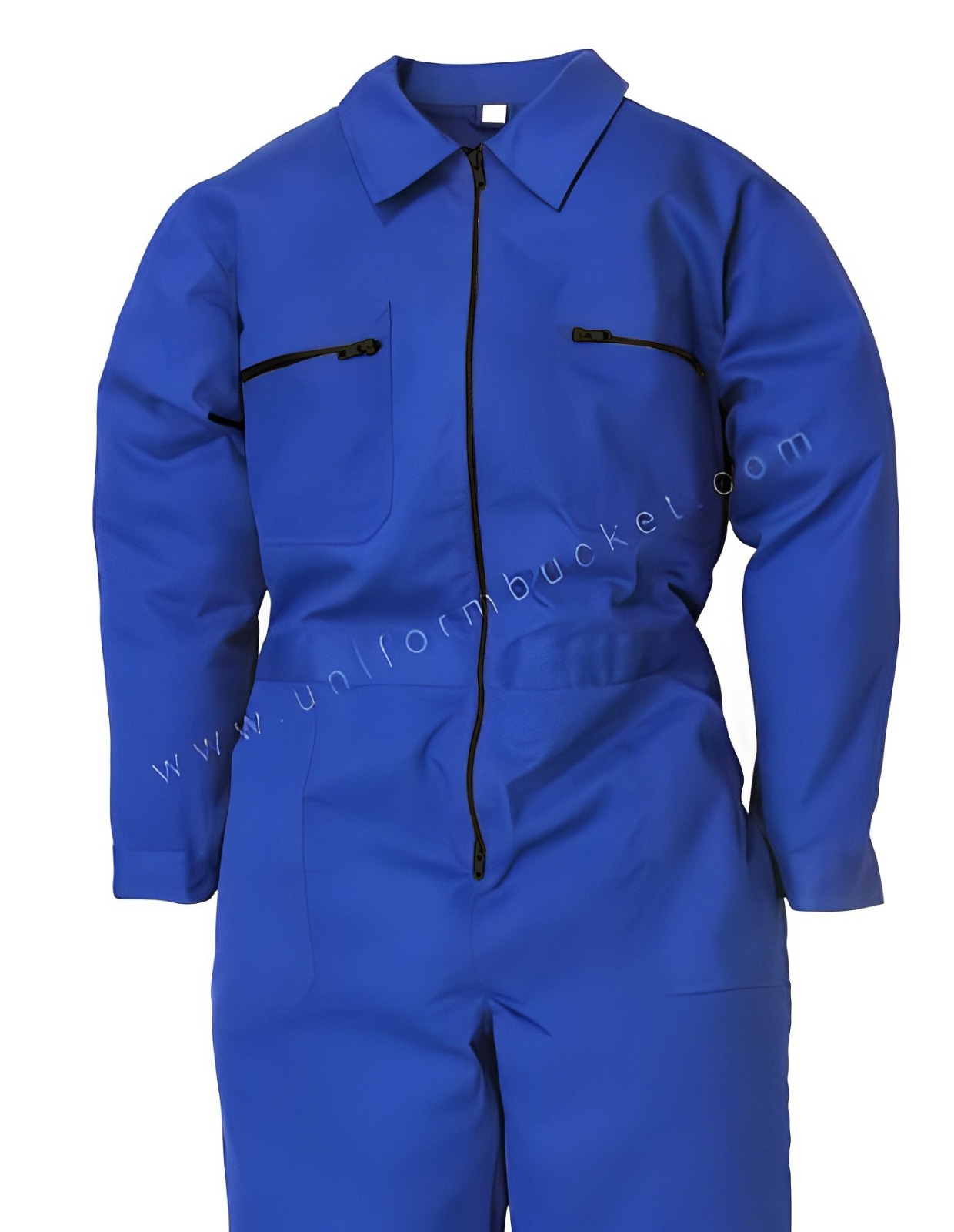 Royal Blue Dungaree With Functional Pockets