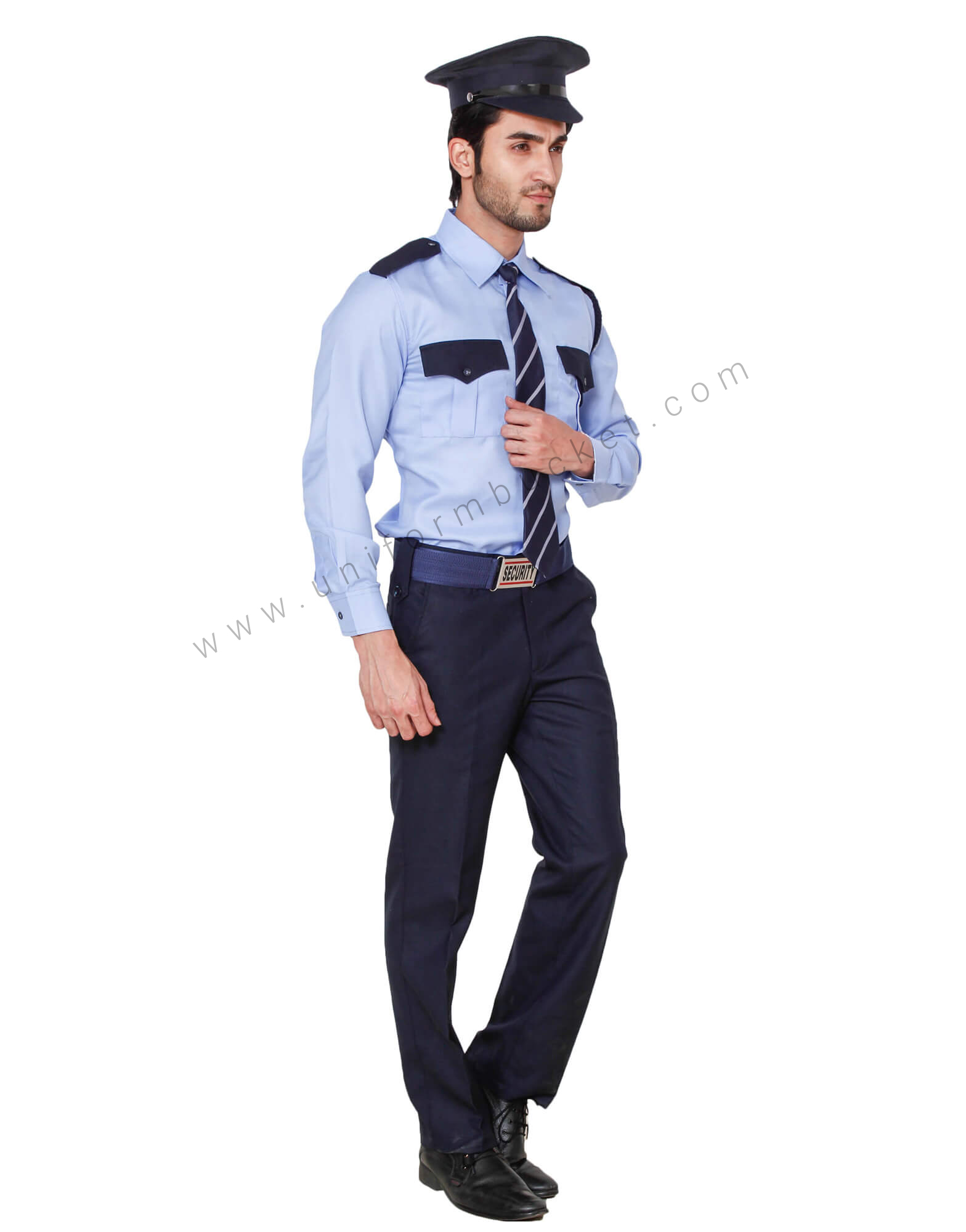 Blue Security Guard/Driver Shirt For Men