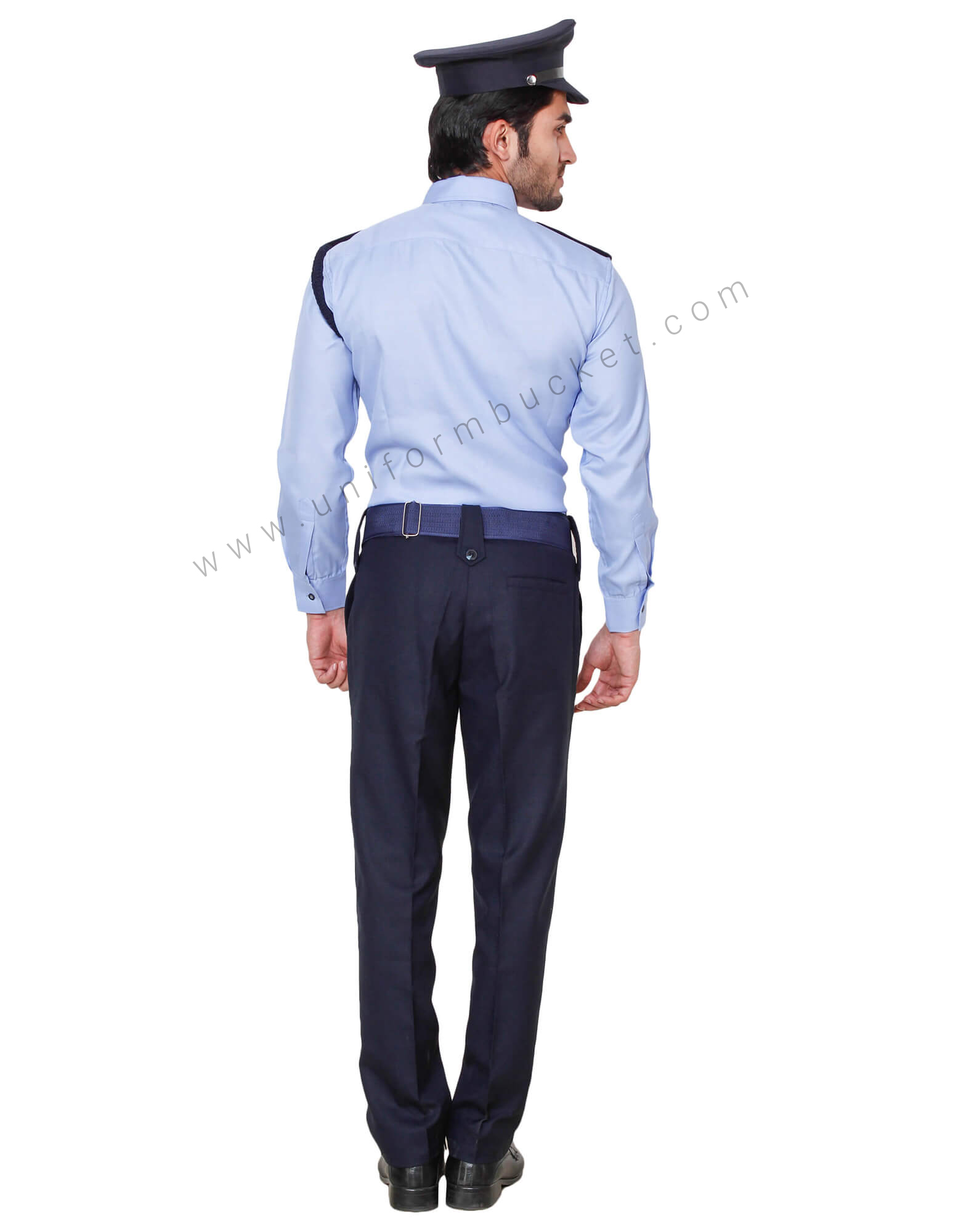 Blue Security Guard/Driver Shirt For Men