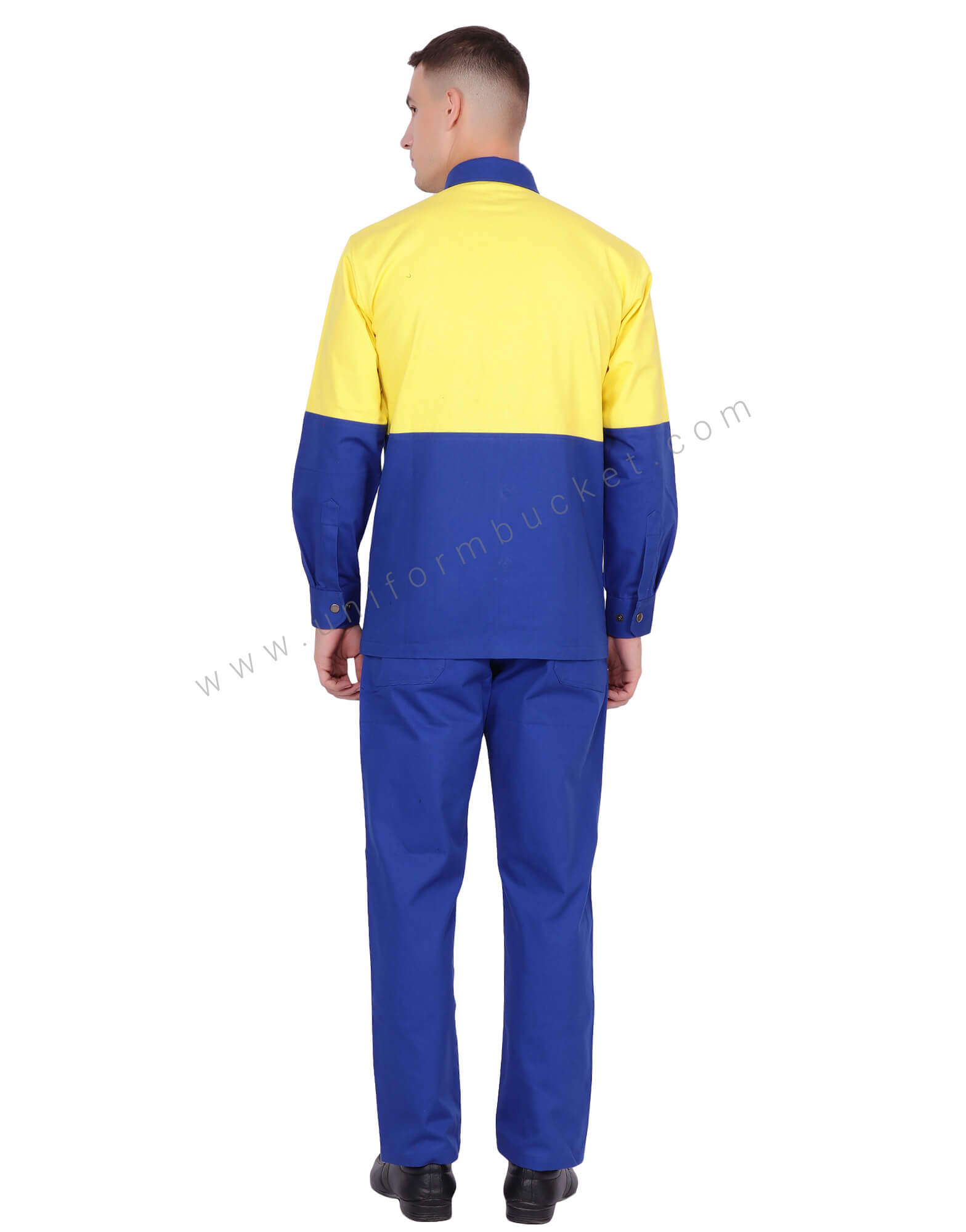 Blue Trouser With Side Yellow Piping