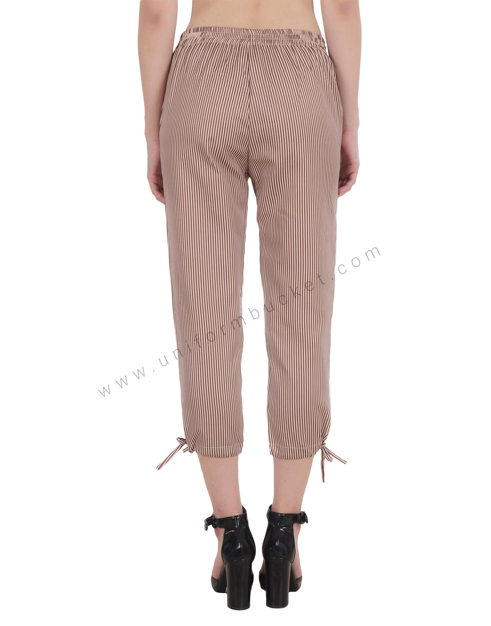 Brown Lining Capri For Women