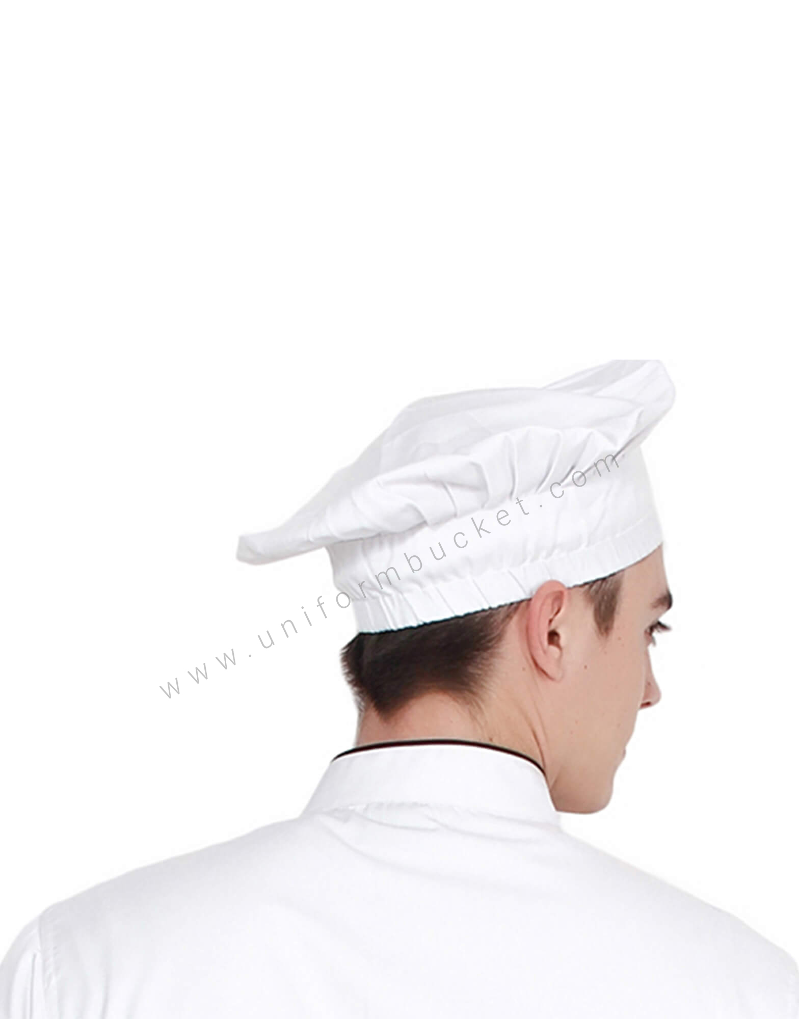 Chef Skull Cap in White Fabric