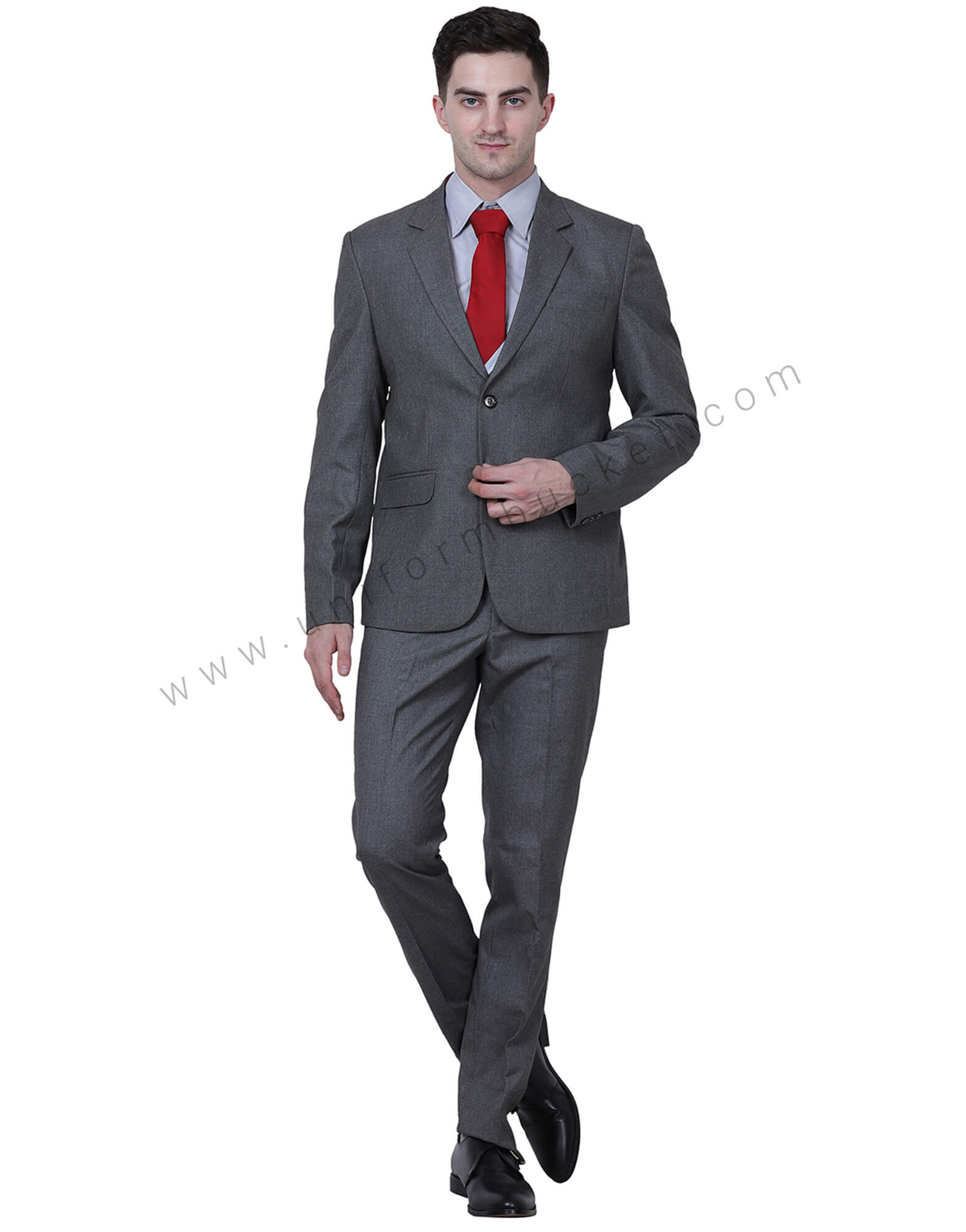 Dark Grey Blazer For Men