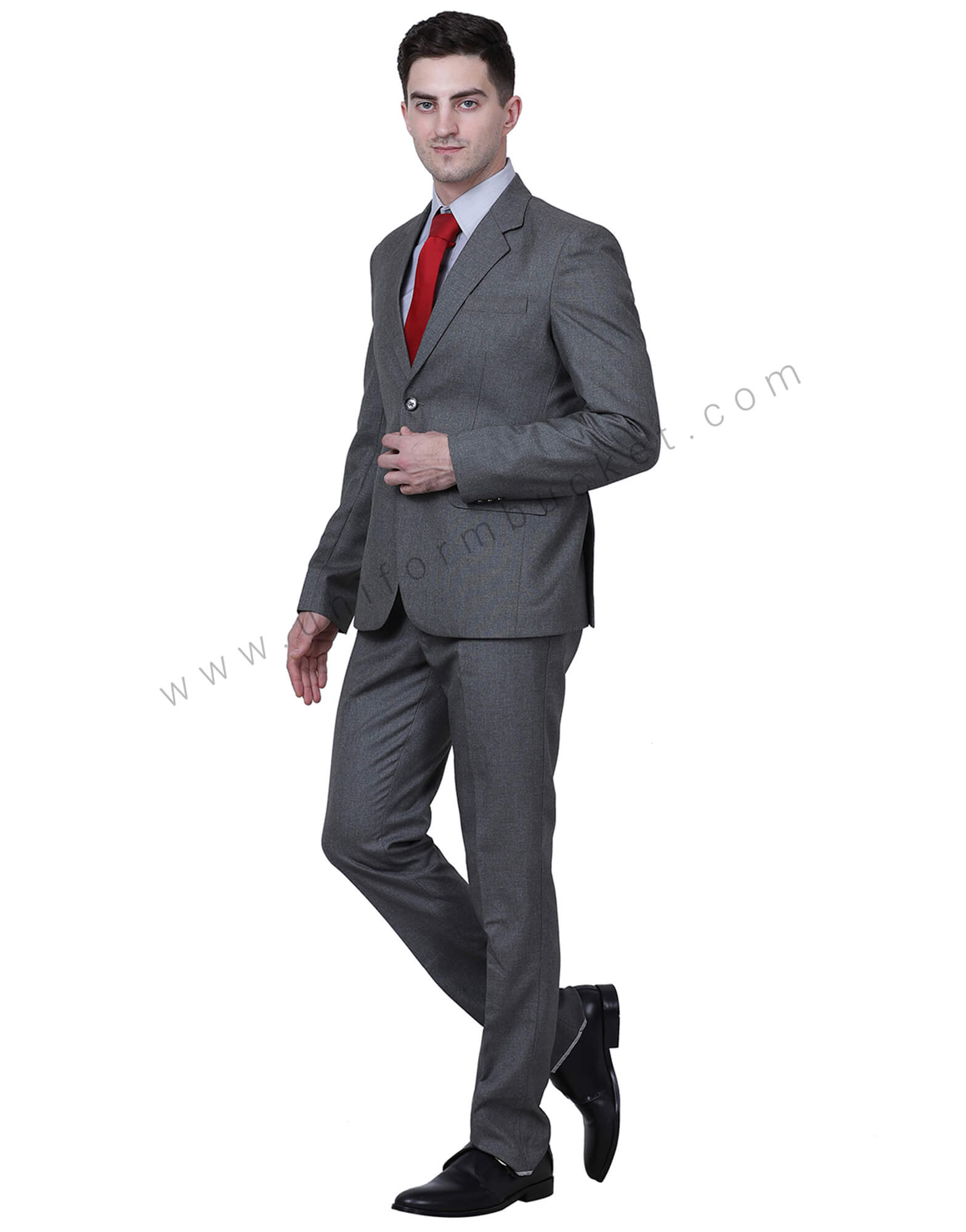 Dark Grey Blazer For Men