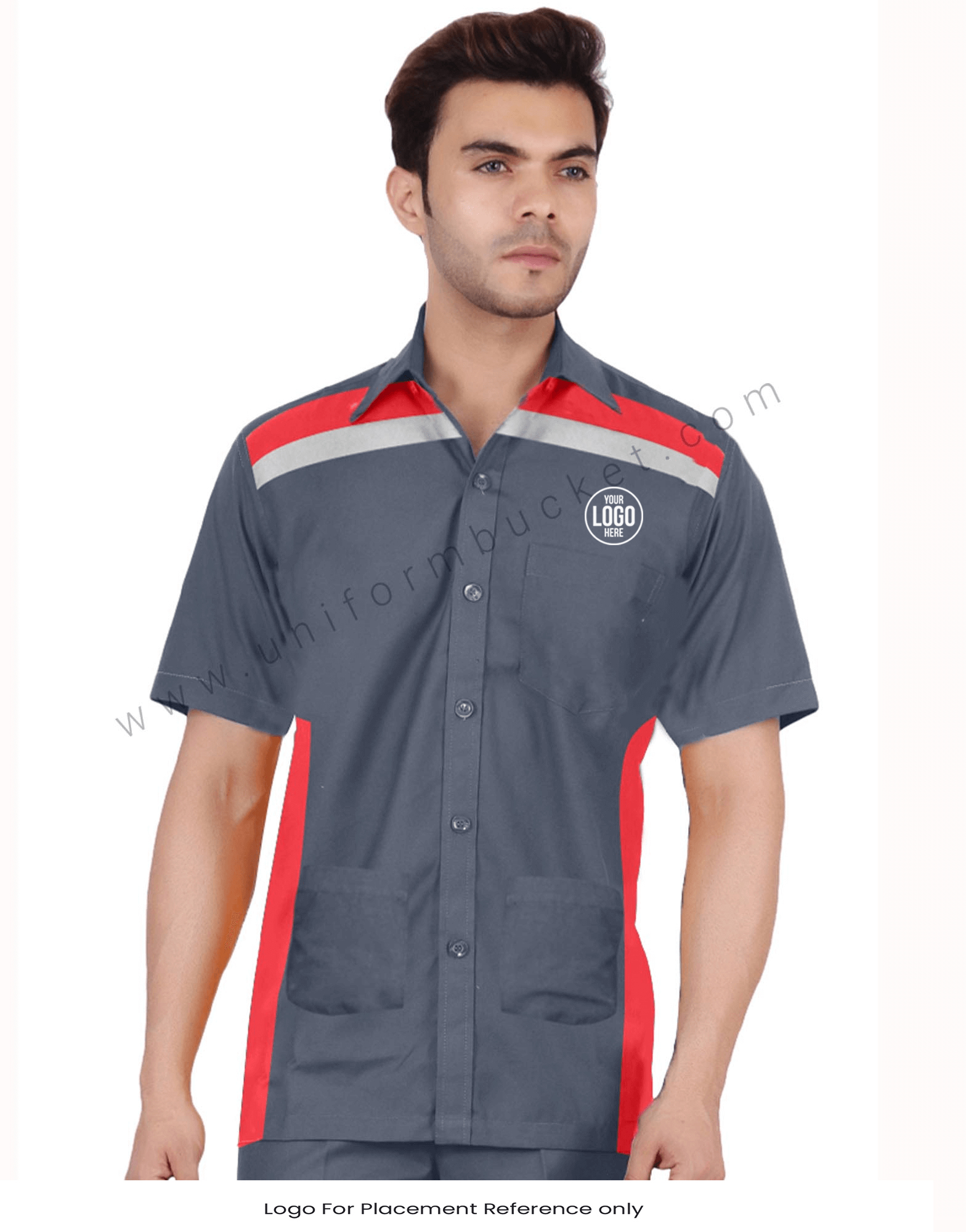 Buy Dark Grey Workwear Shirt For Men Online @ Best Prices in India ...