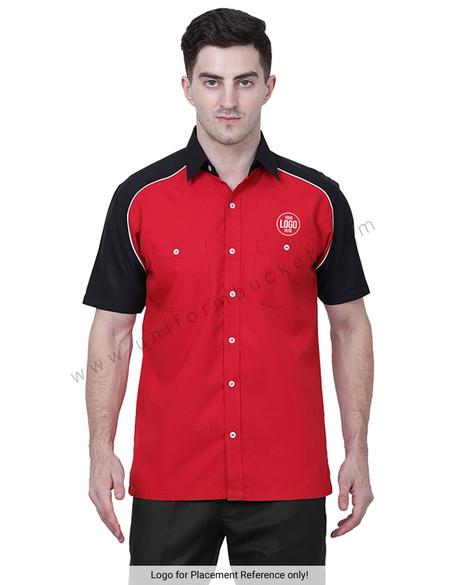 Designer Red And Black Shirt