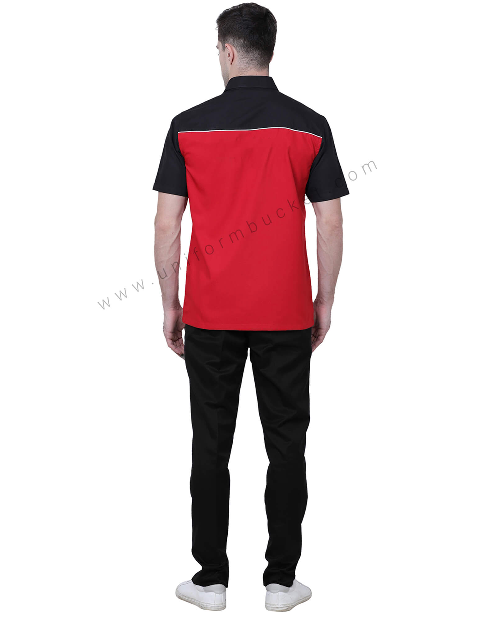 Designer Red And Black Shirt