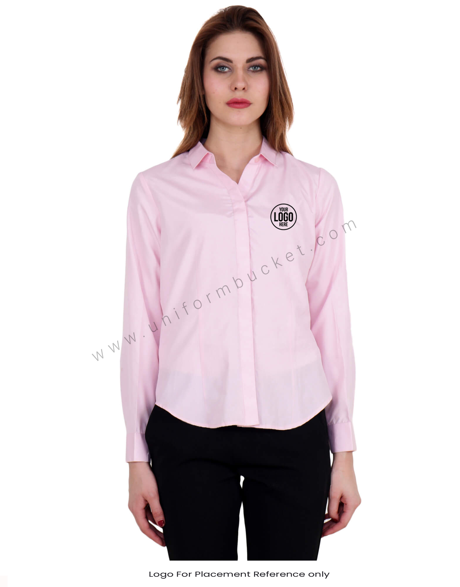 Baby Pink Full Sleeves Shirt