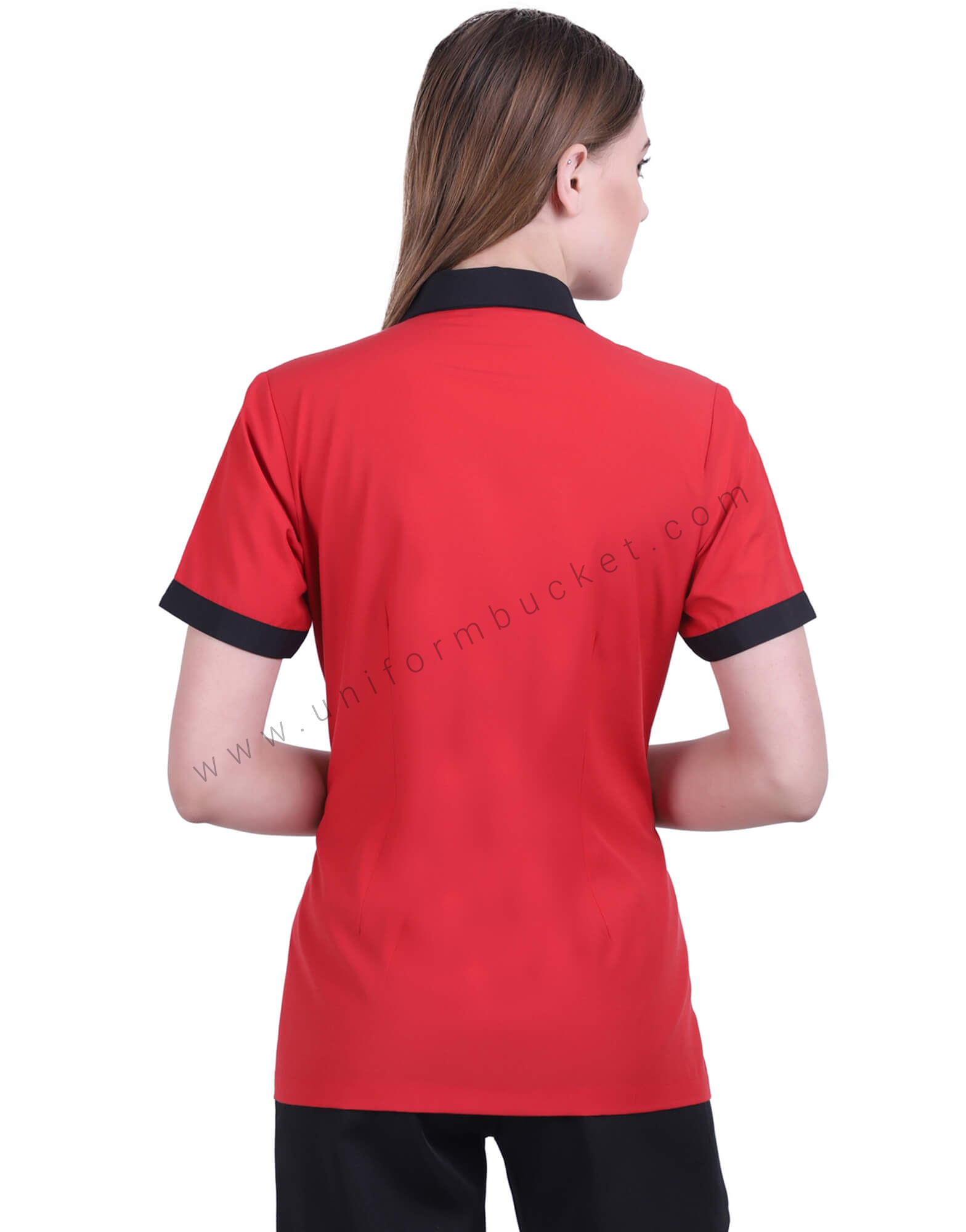 Buy Elegant Red Formal Shirt For Women Online Best Prices in India UNIFORM BUCKET