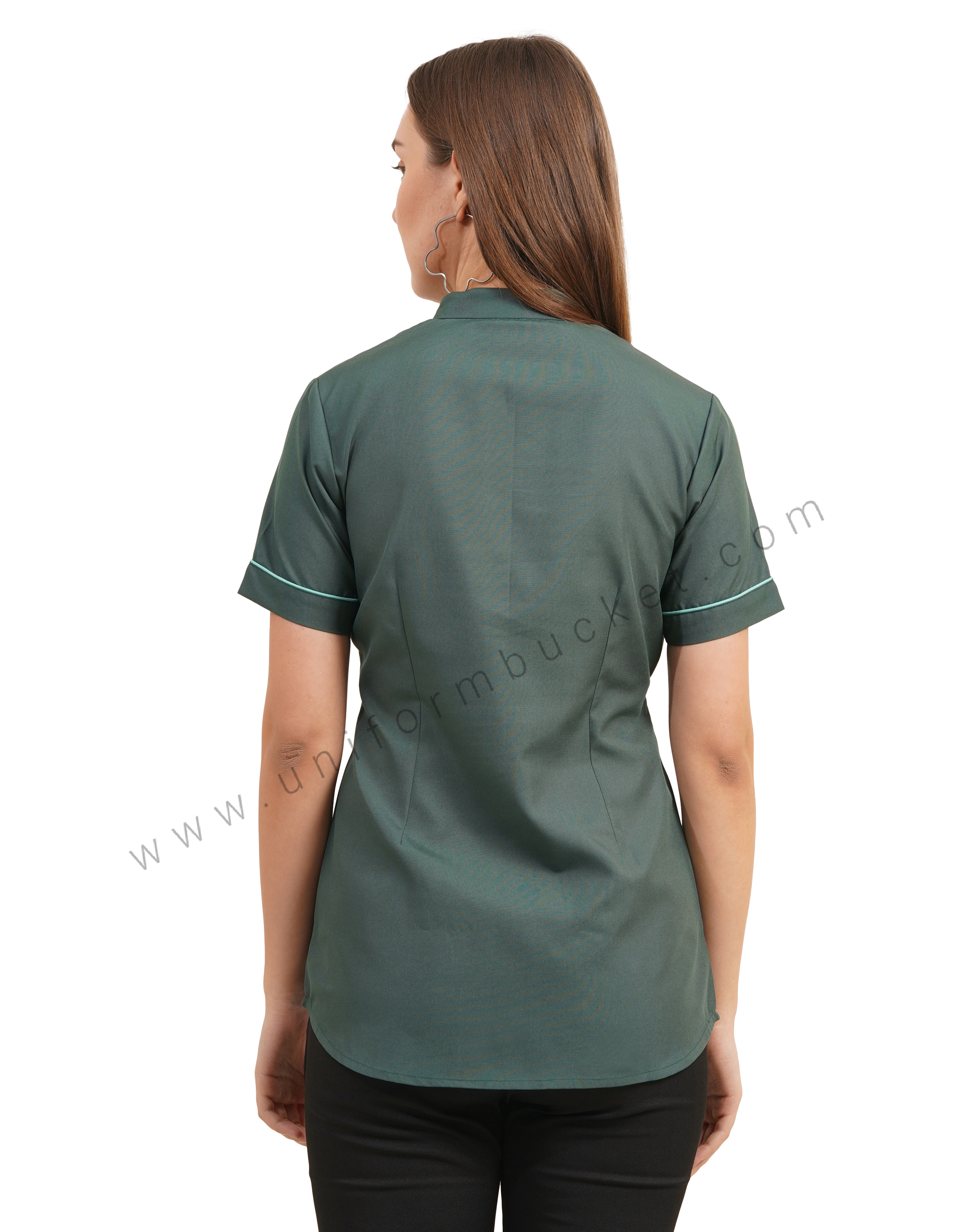 Emerald Green Front Button top