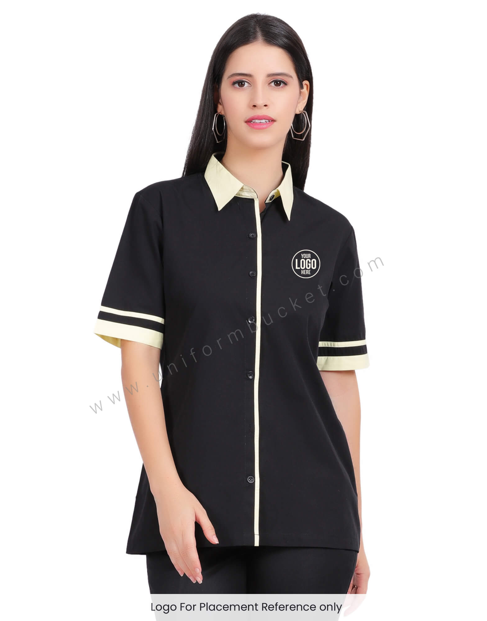 FEMALE SHIRT WITH PISTA TRIM