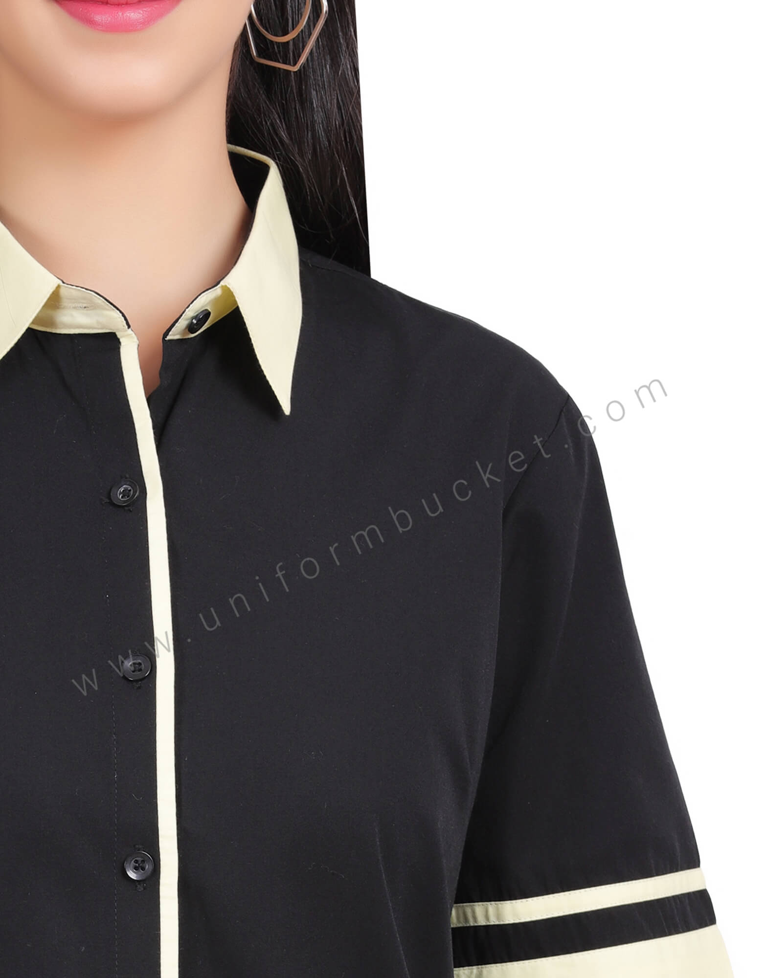 FEMALE SHIRT WITH PISTA TRIM
