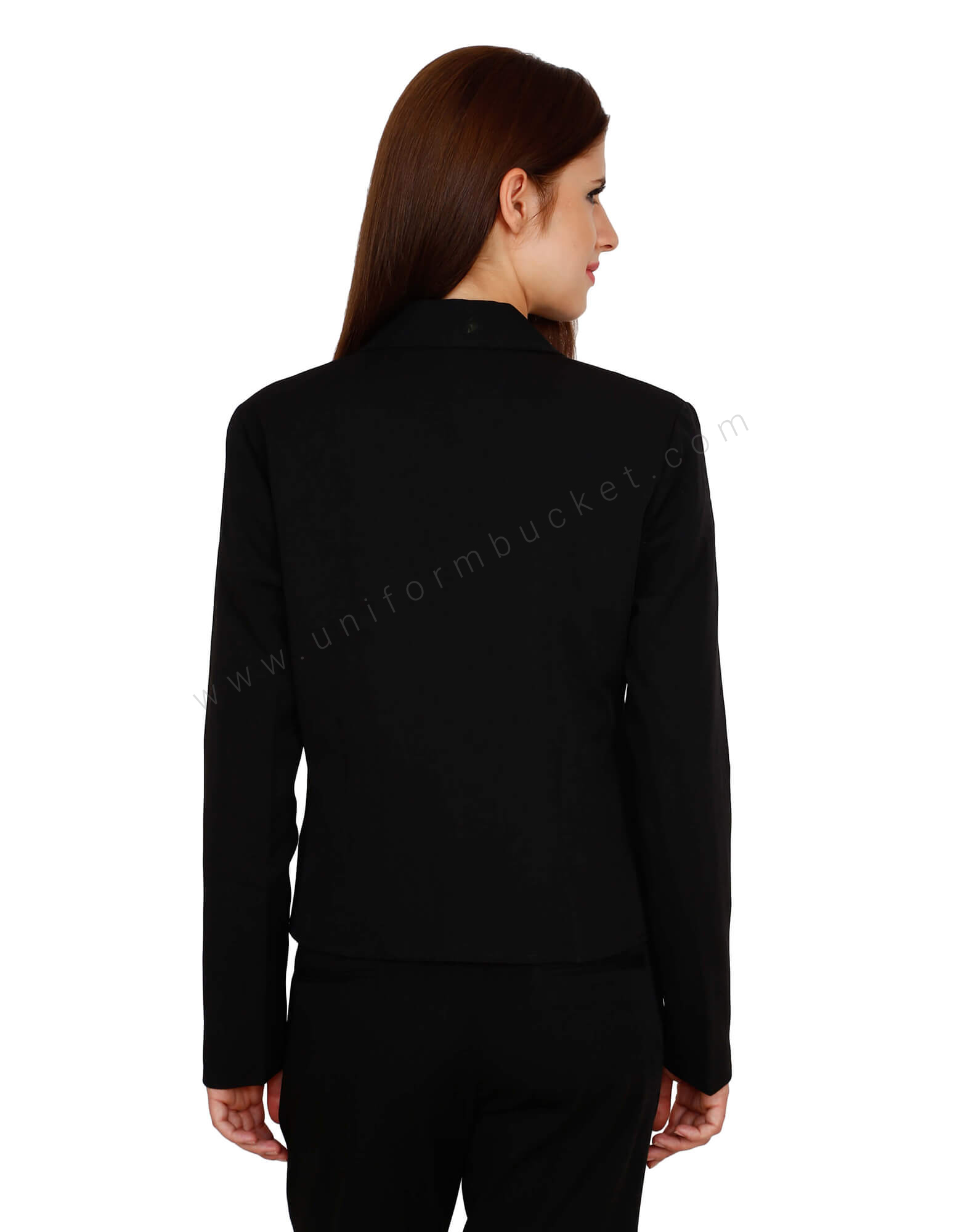 Single Button Formal Black Blazer