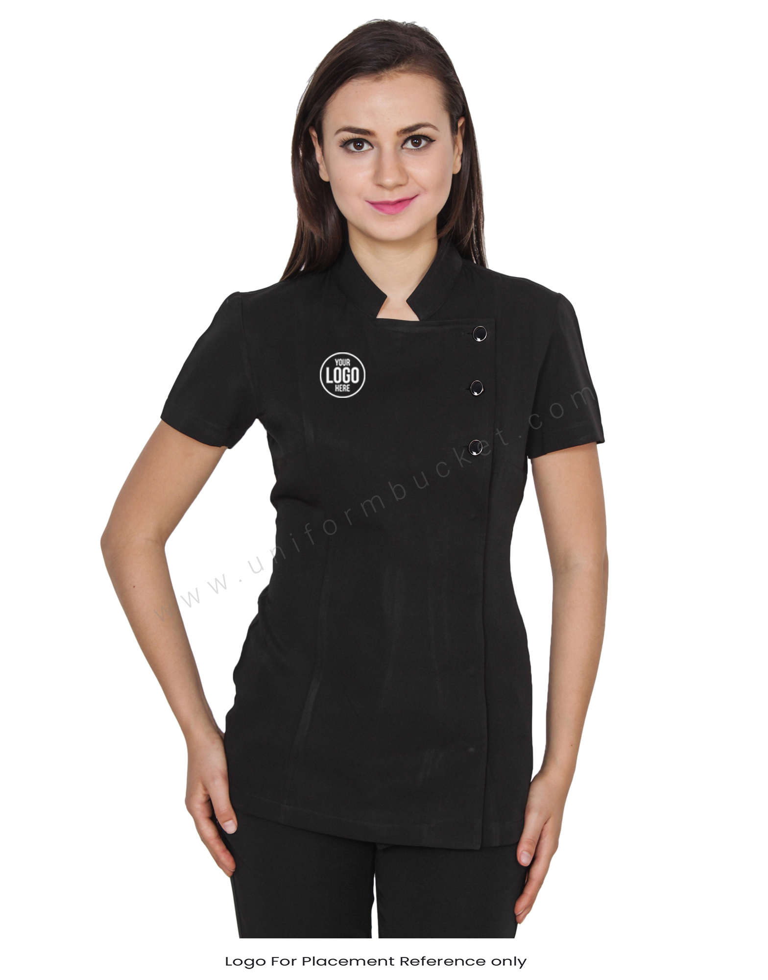 Black Tunic With 3 Button Opening