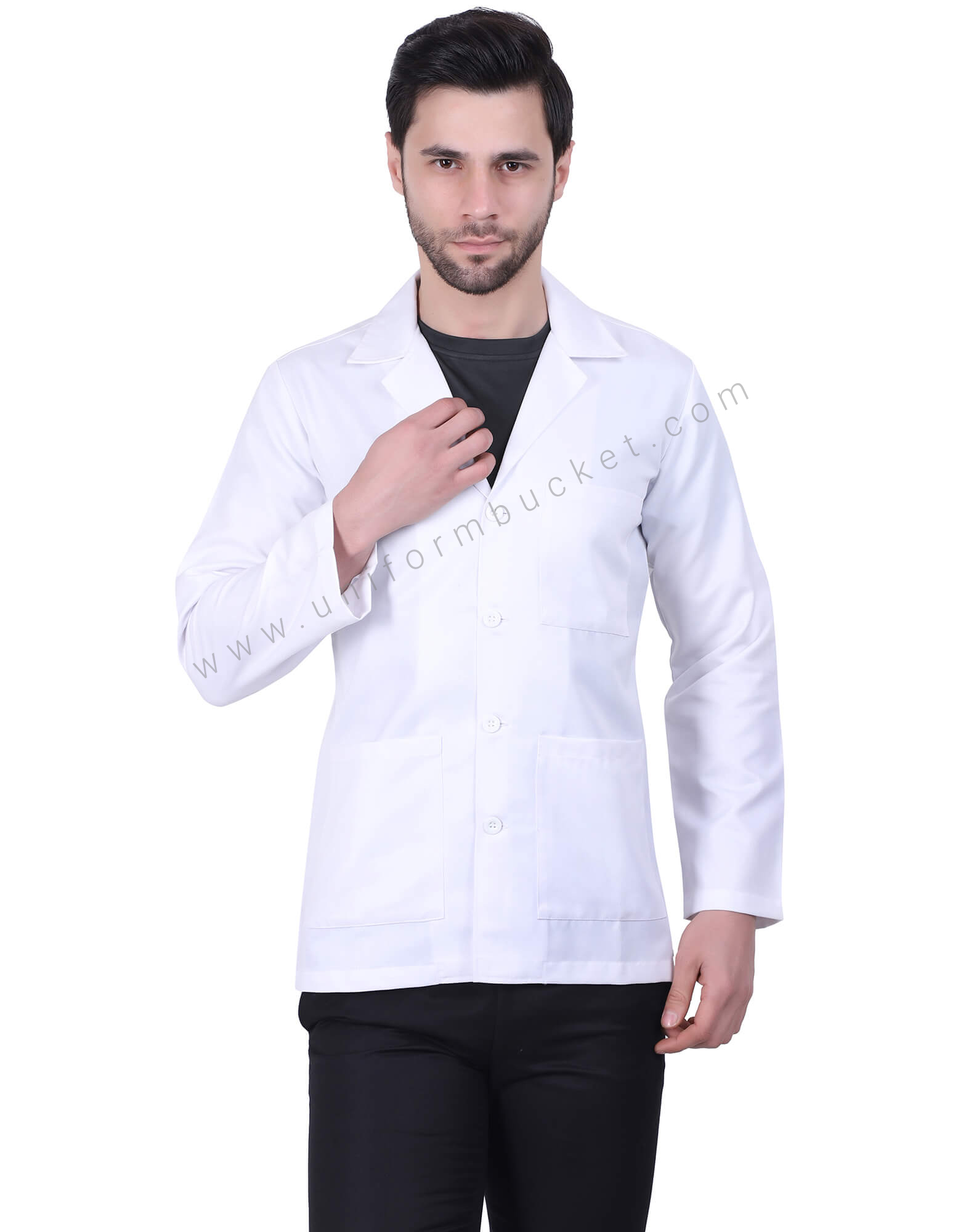 Lab coat without collar store