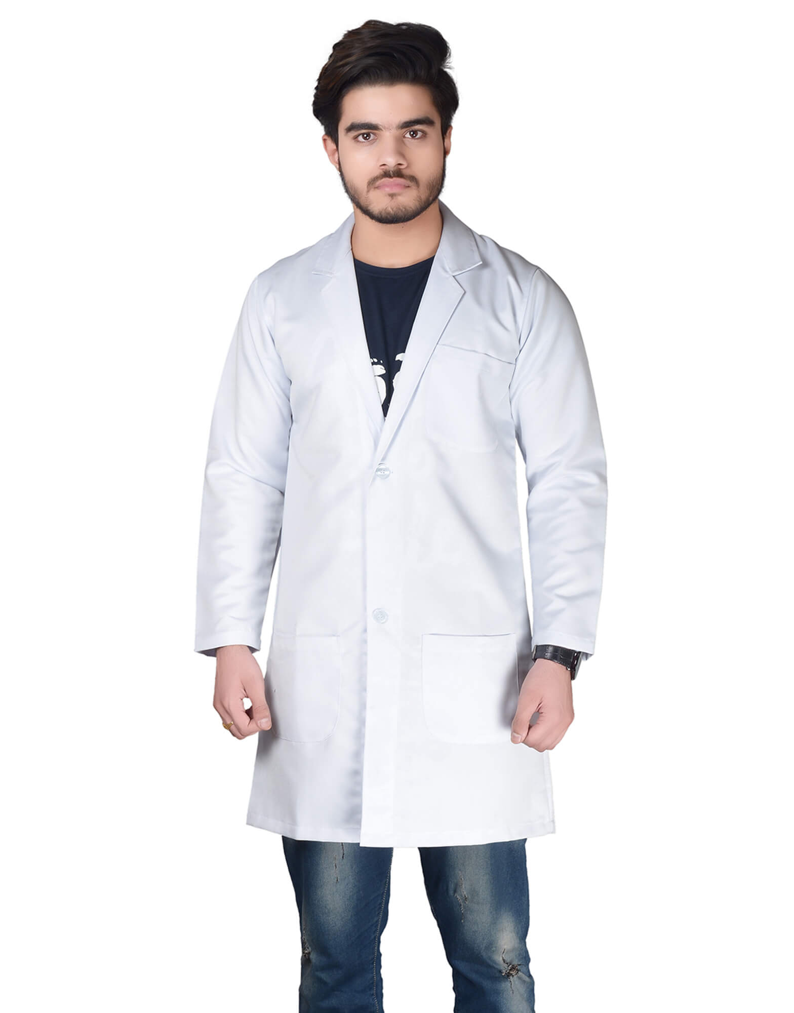 Buy Full Sleeve Long Lab Coat For Male Online Best Prices in India