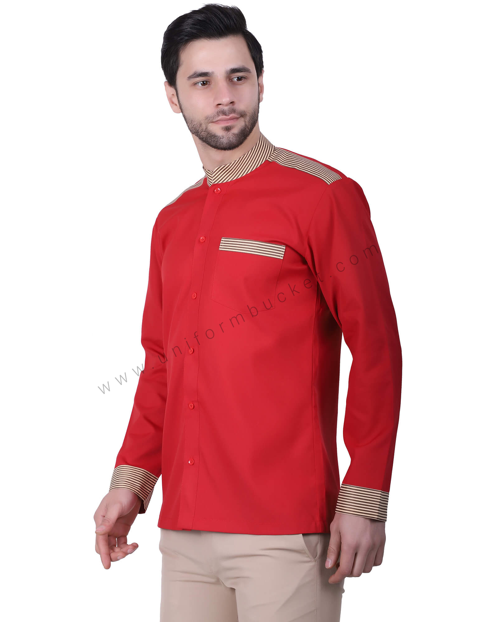 Khaki Formal Trousers For Men