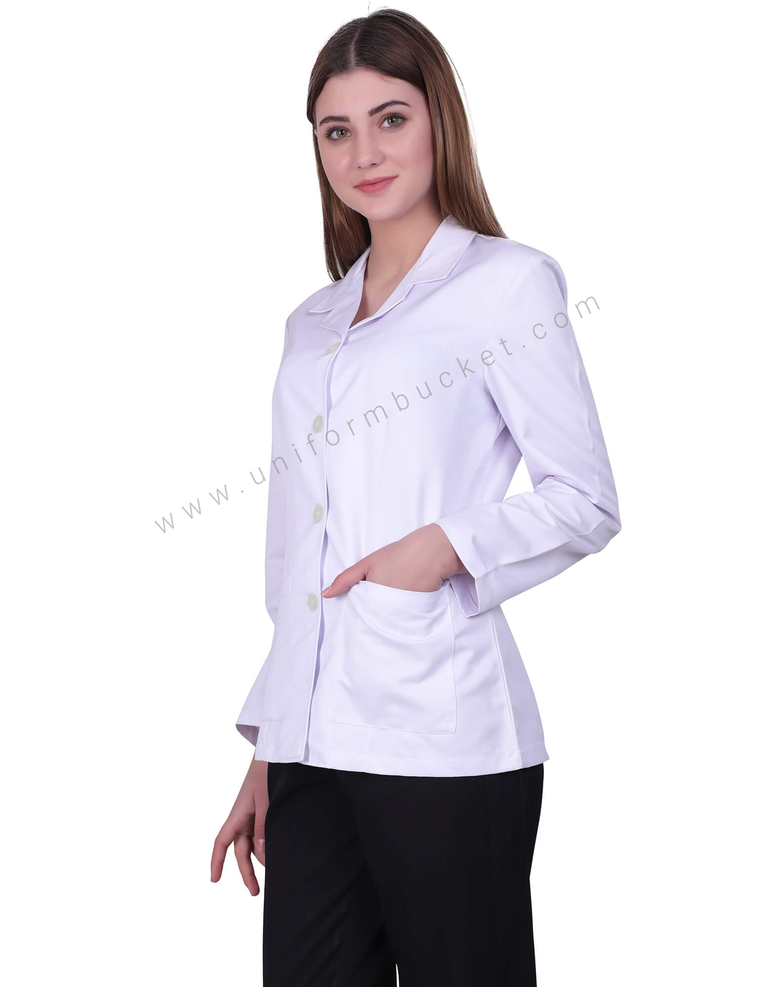 Full Sleeves Lab Coat For Women