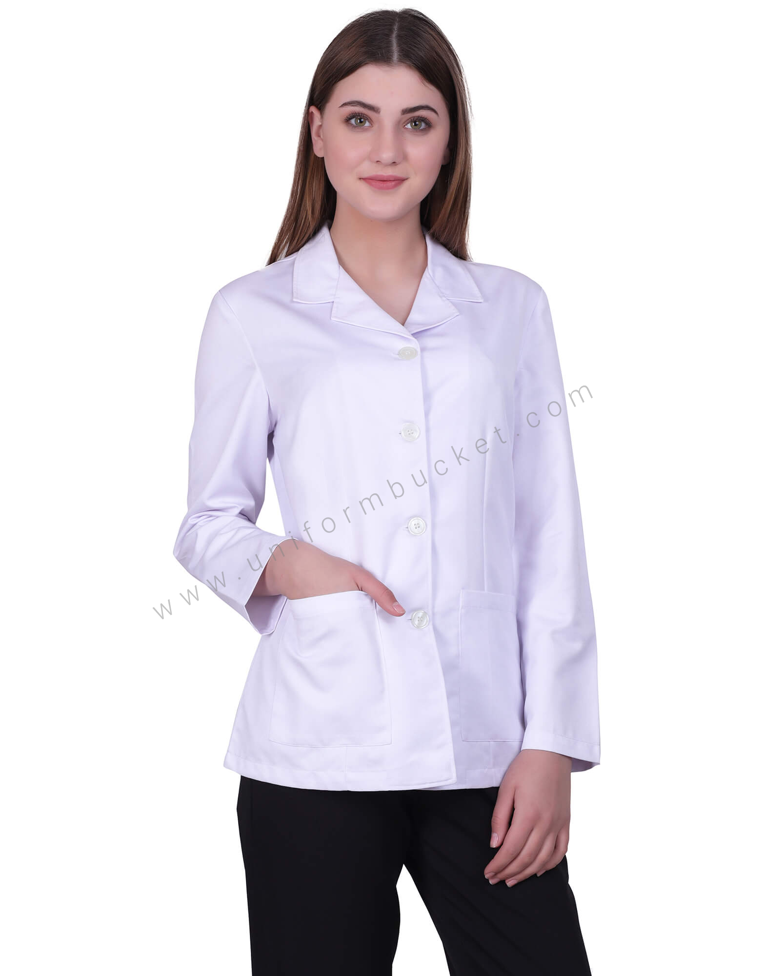 Full Sleeves Lab Coat For Women