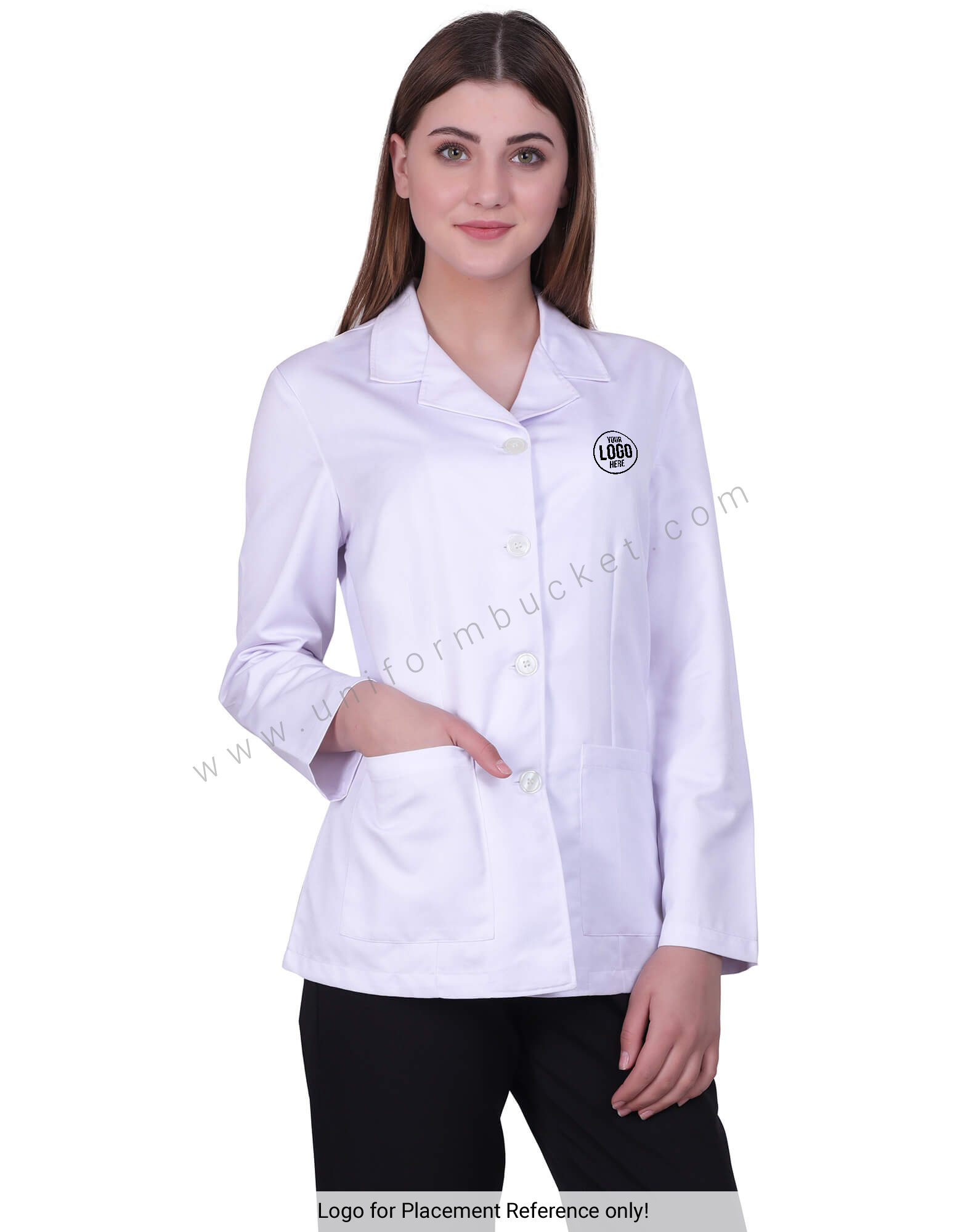 Full Sleeves Lab Coat For Women