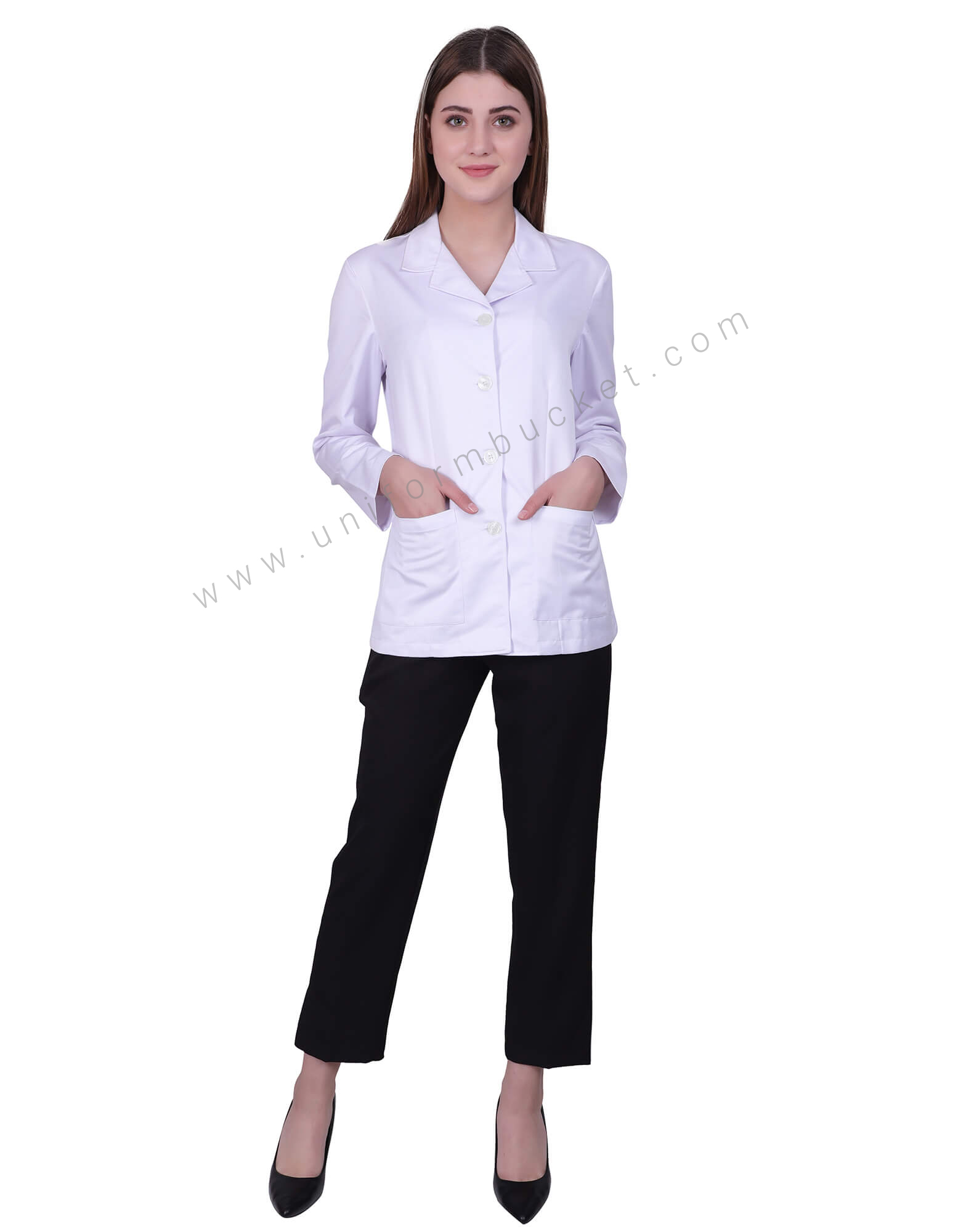 Full Sleeves Lab Coat For Women