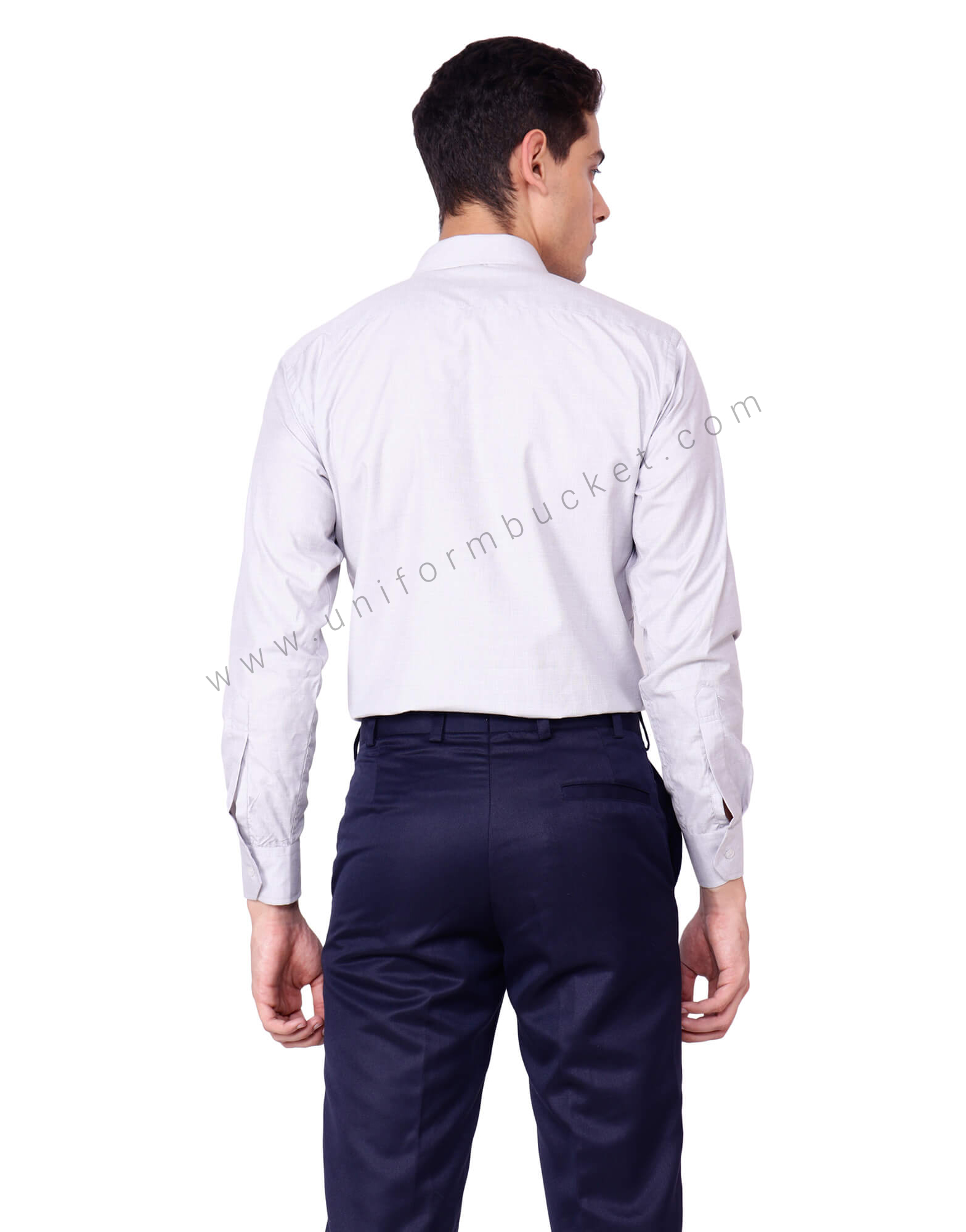 Light Grey Uniform Shirt For Men